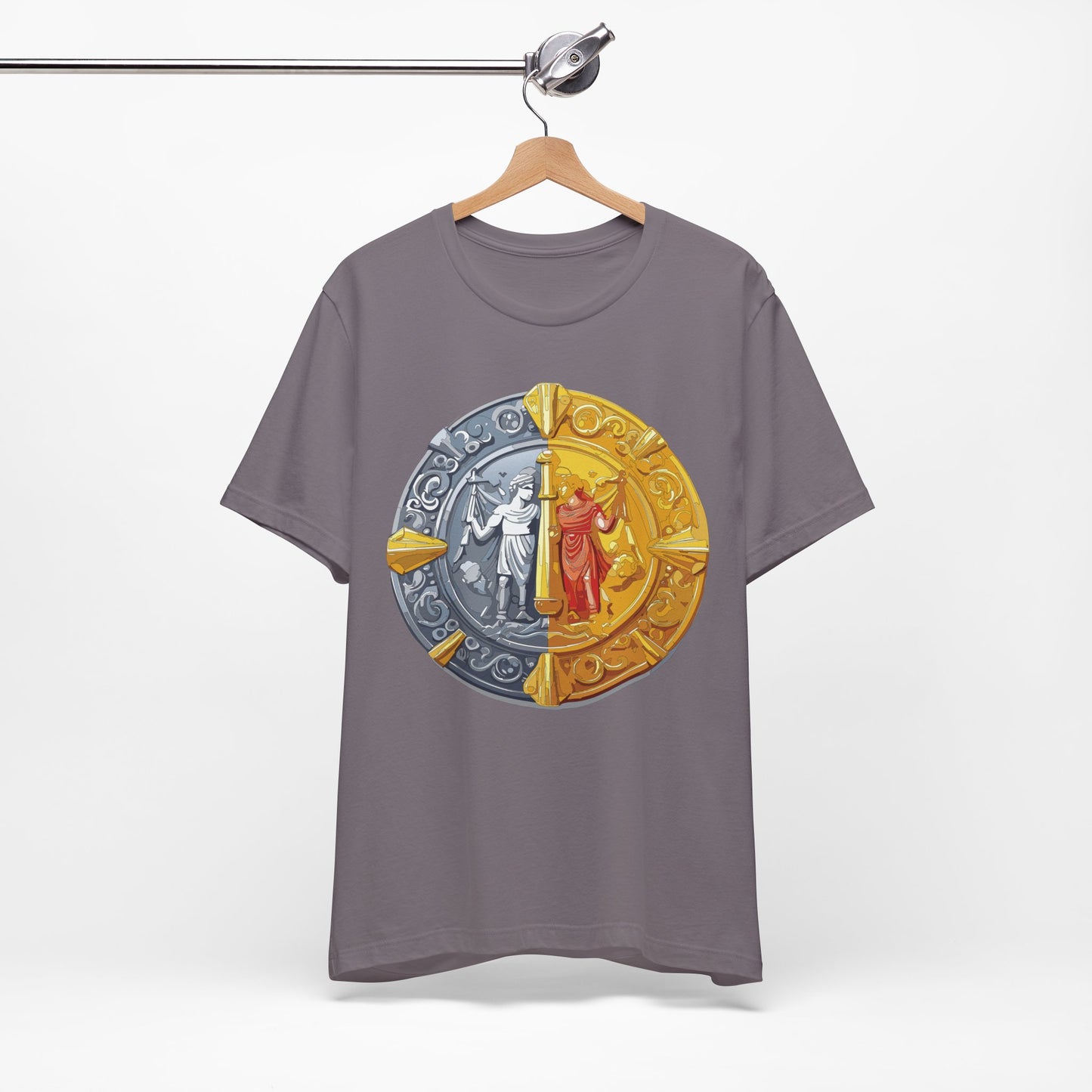Coin Shirt, Shirt with Coin, Tee Shirt with Gold Coin, Shirt with Antique Coin