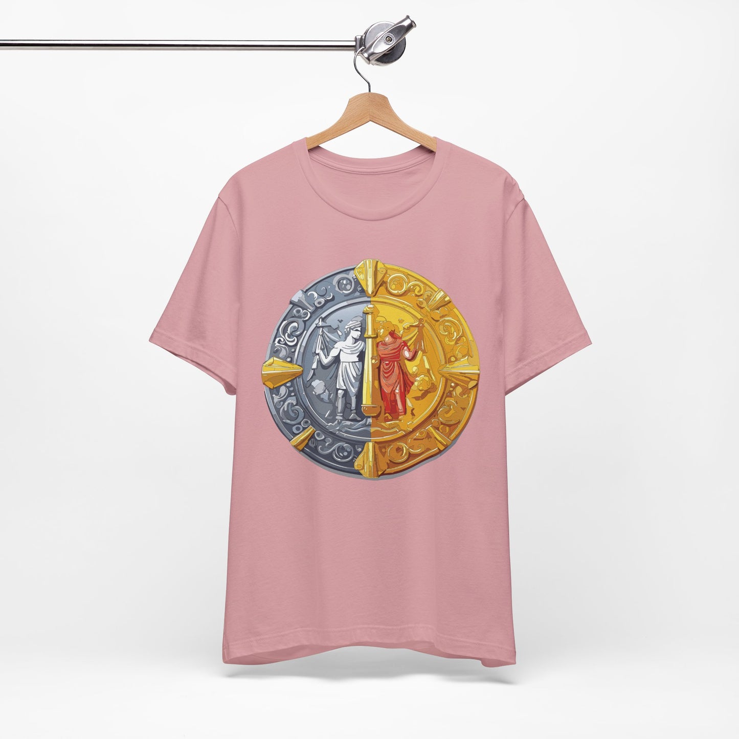 Coin Shirt, Shirt with Coin, Tee Shirt with Gold Coin, Shirt with Antique Coin