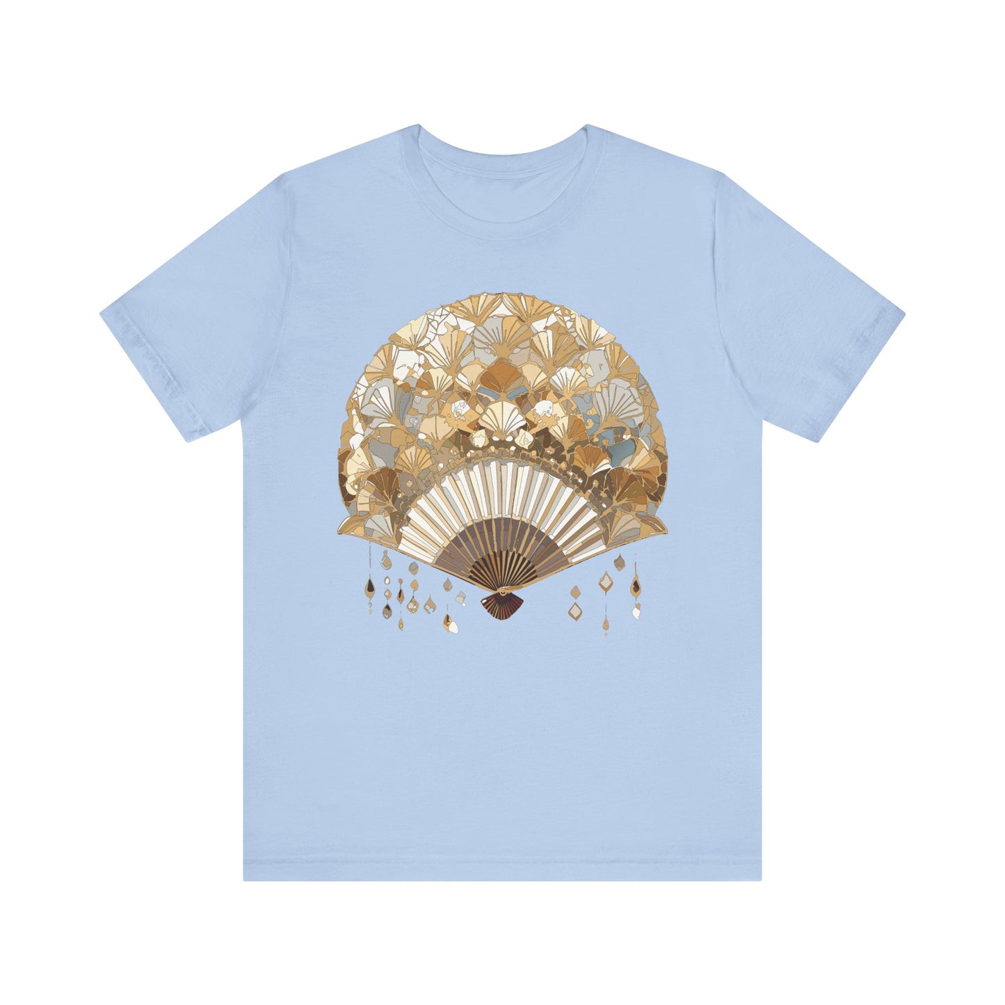 Fan shirt, Shirt with Fan, Tee Shirt with Gold Blower