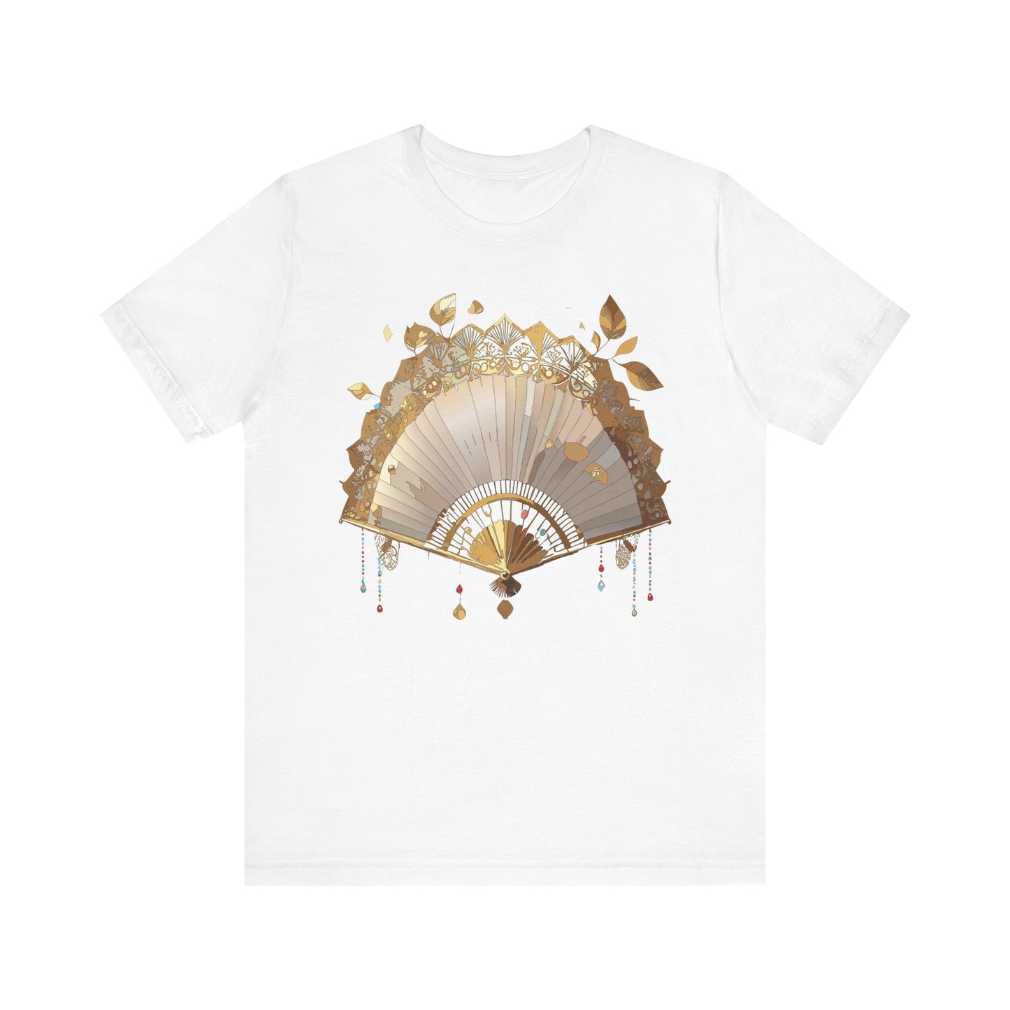 Fan shirt, Shirt with Fan, Tee Shirt with Gold Blower