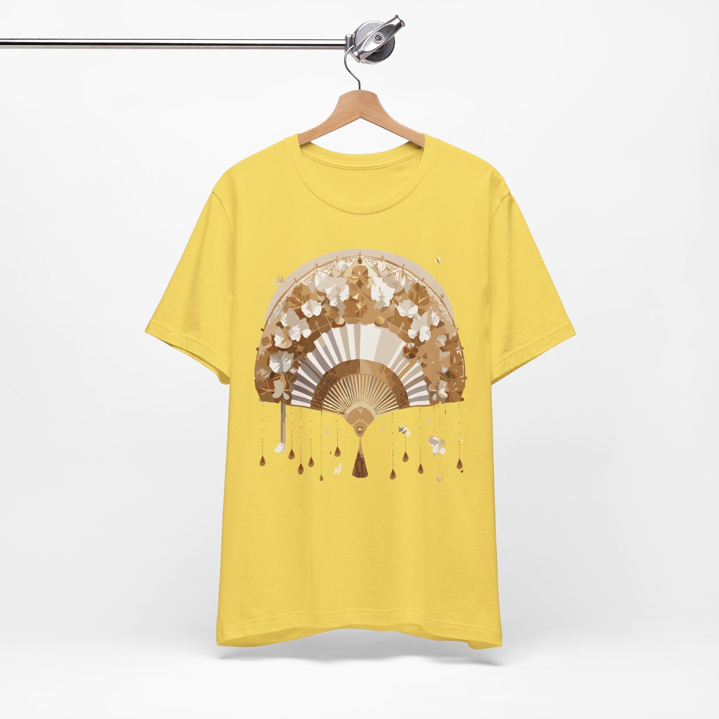 Fan shirt, Shirt with Fan, Tee Shirt with Gold Blower