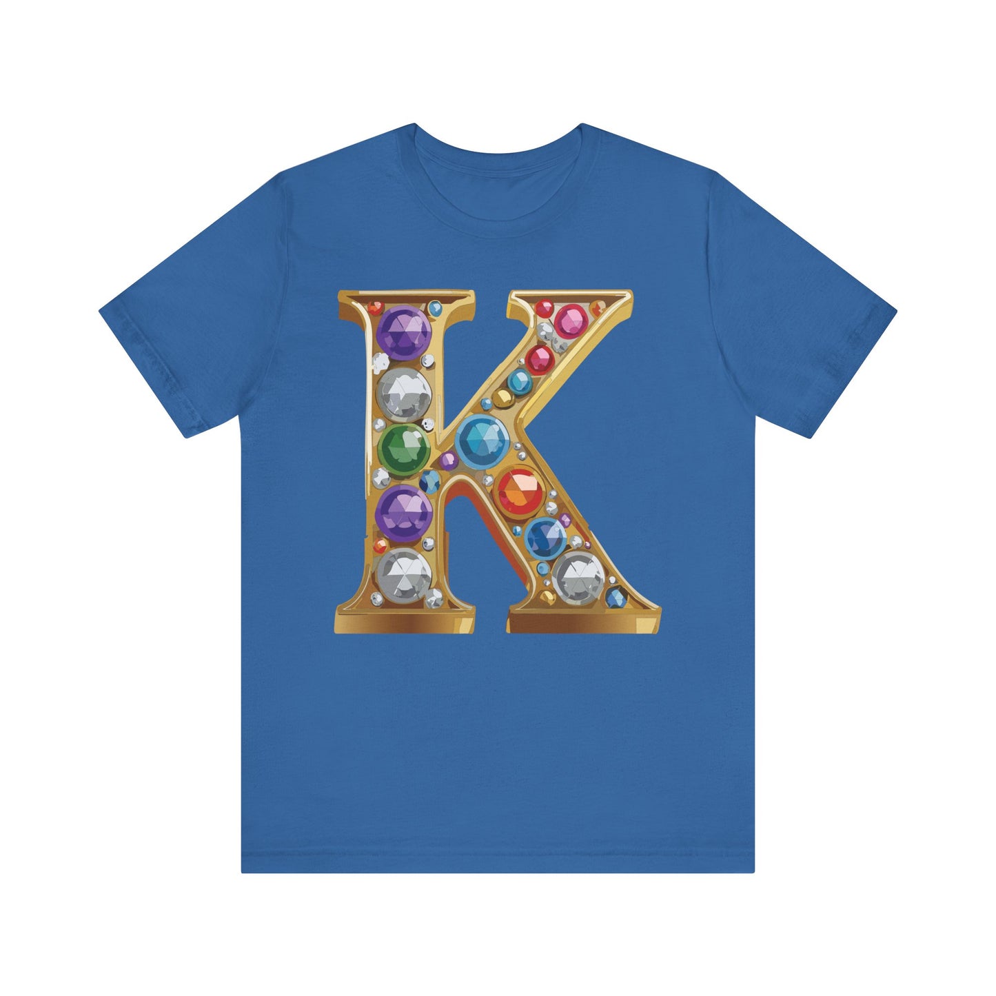 Letter Shirt, Shirt with Letters, Tee Shirt with Gold Letter, Shirt with Antique Letters
