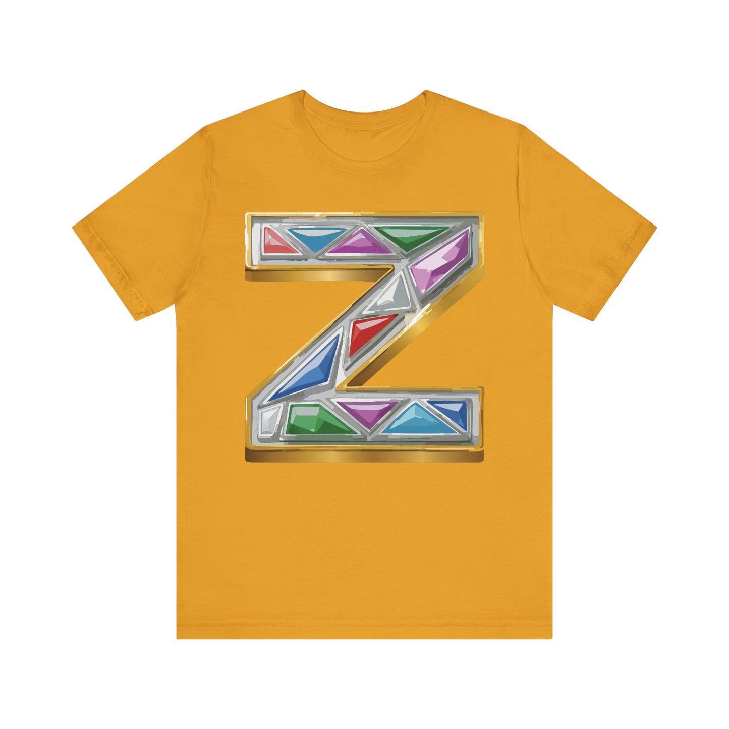 Letter Shirt, Shirt with Letters, Tee Shirt with Gold Letter, Shirt with Antique Letters