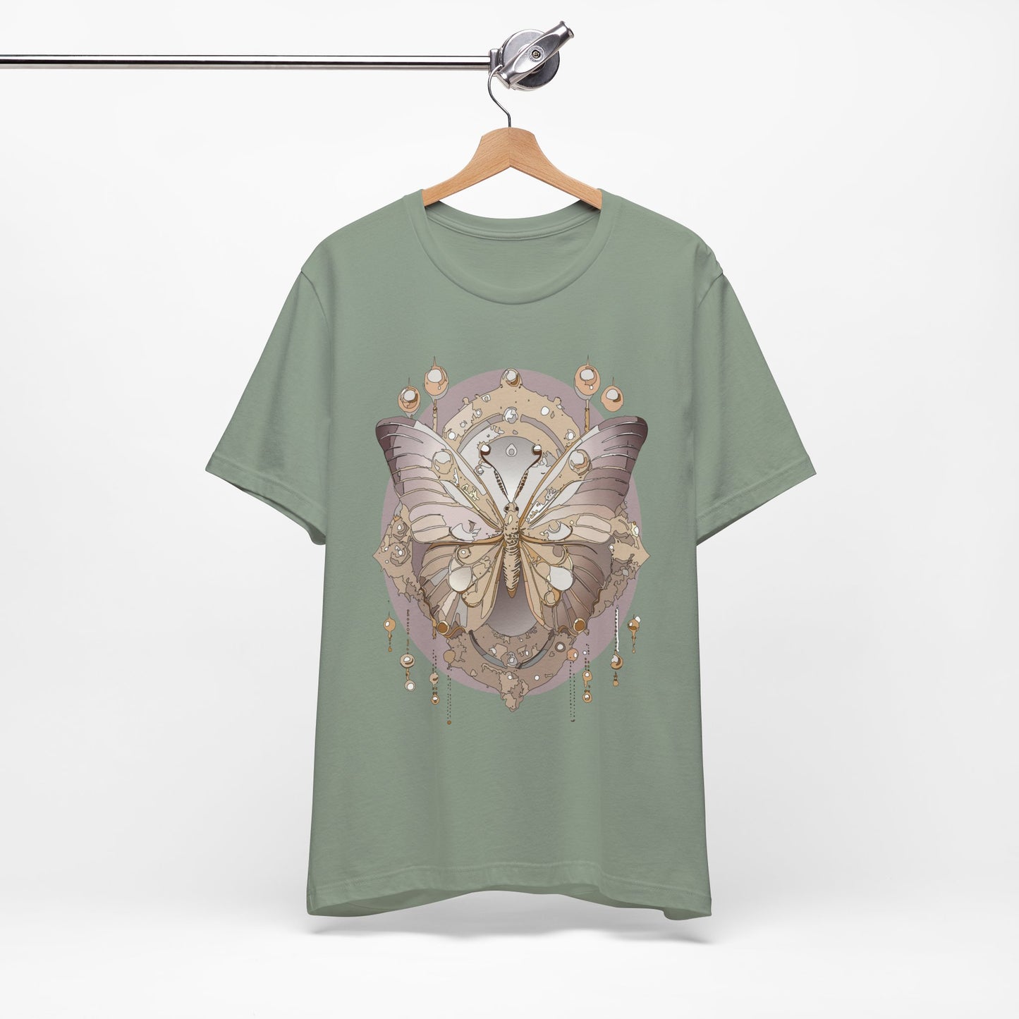 Butterfly Shirt, Shirt with Butterfly, Tee Shirt with Antique Butterfly
