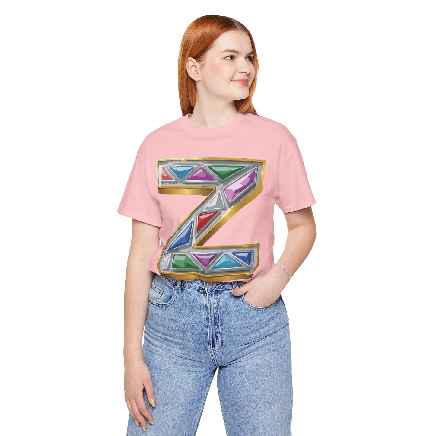 Letter Shirt, Shirt with Letters, Tee Shirt with Gold Letter, Shirt with Antique Letters