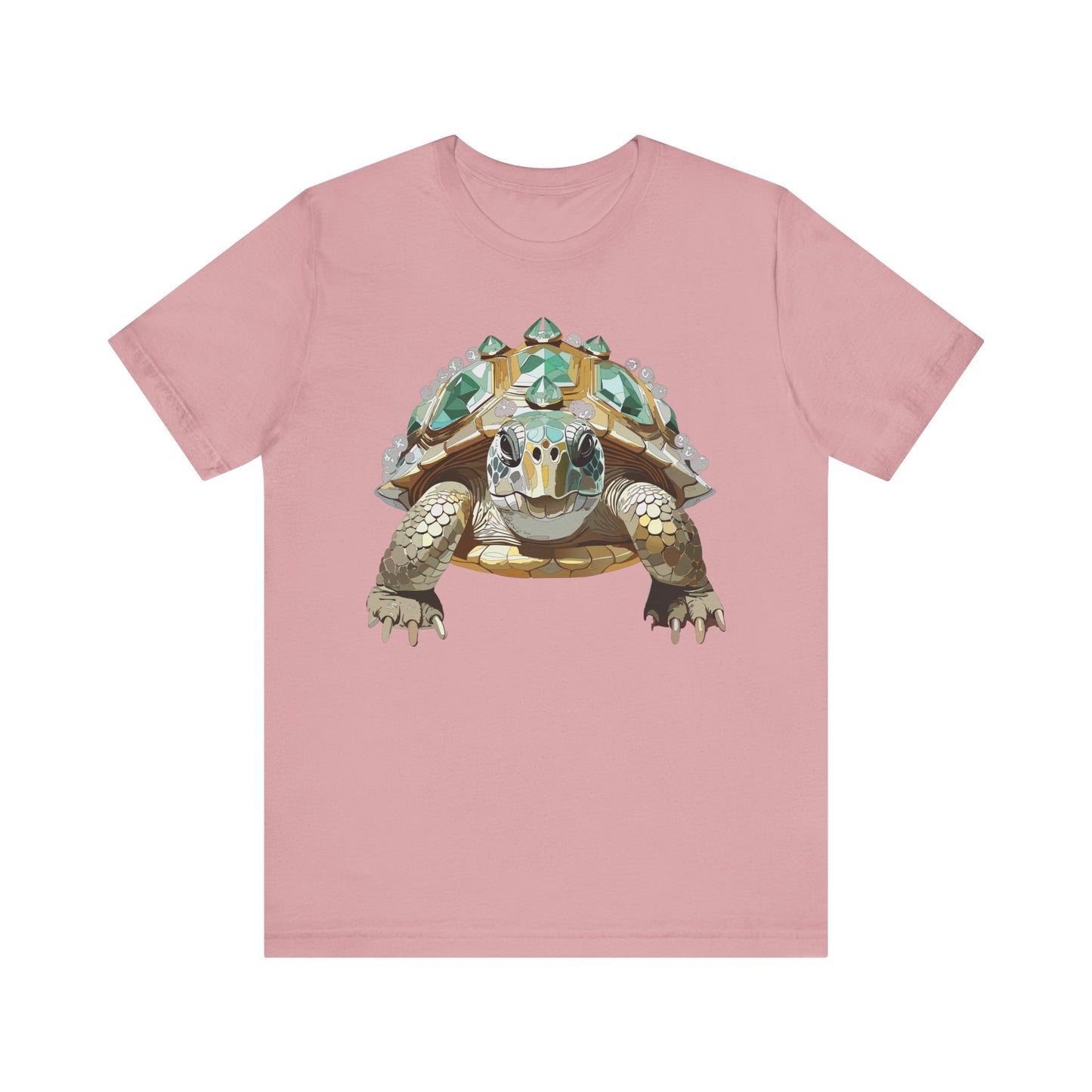 Animal Shirt, Shirt with Animal, Tee Shirt with Gold Animal Medal, Shirt with Antique Animal Medallion