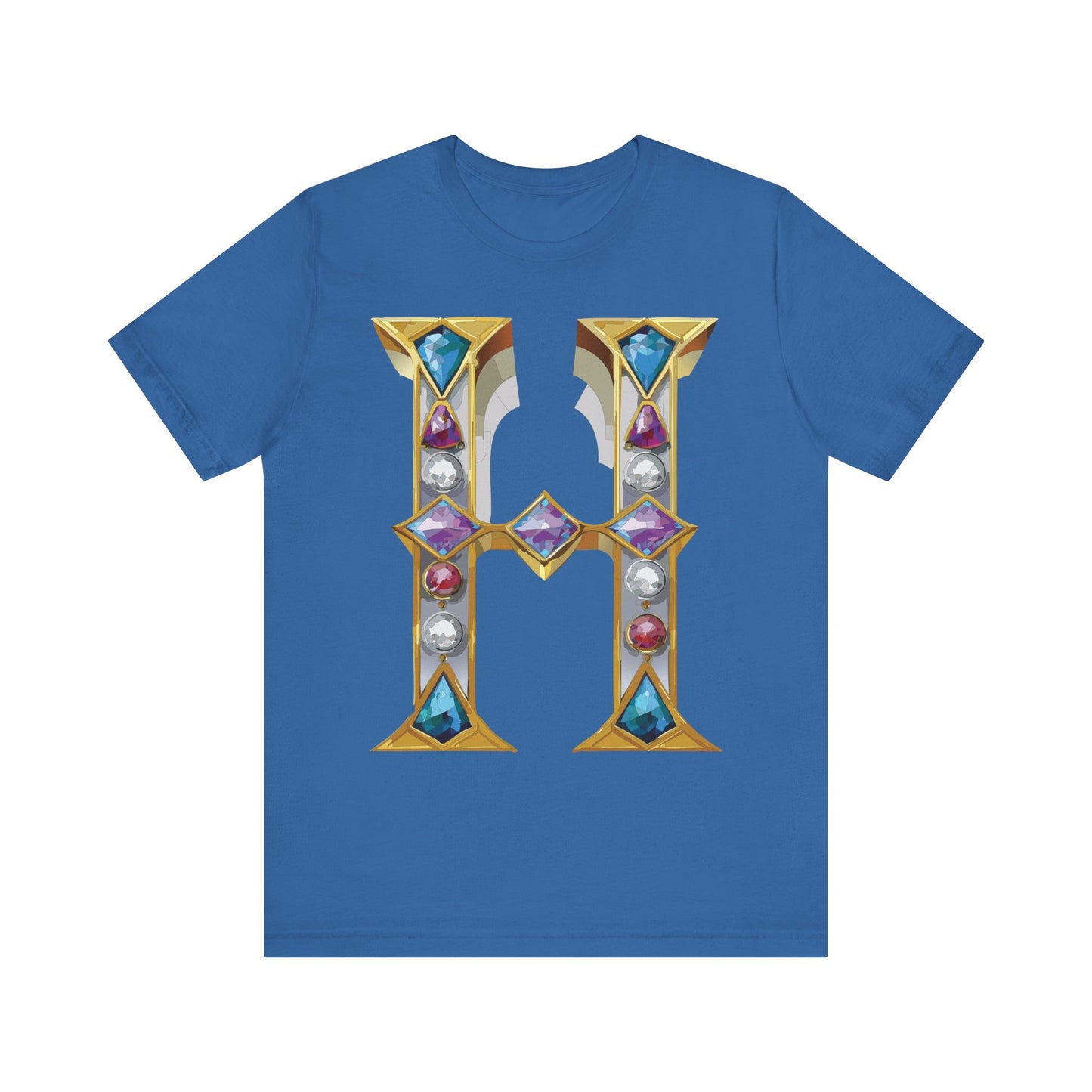Letter Shirt, Shirt with Letters, Tee Shirt with Gold Letter, Shirt with Antique Letters