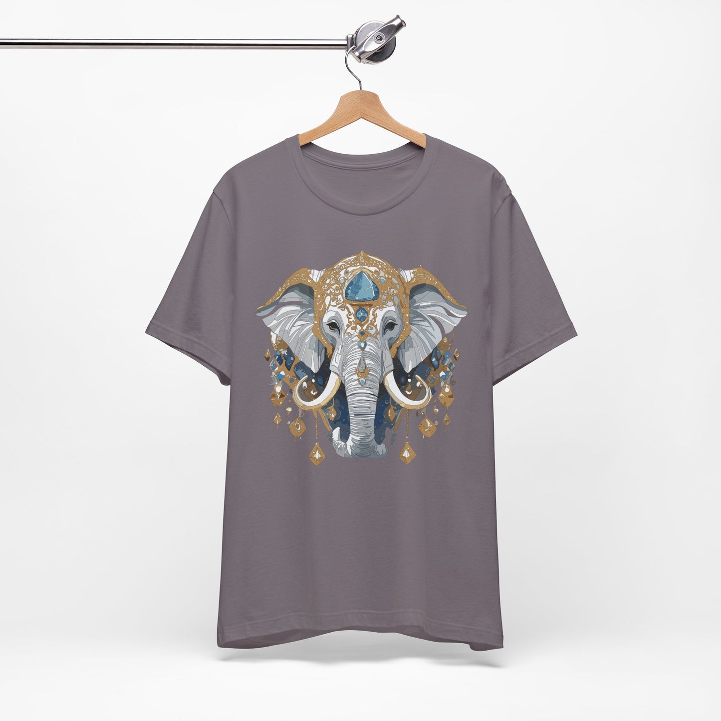 Animal Shirt, Shirt with Animal, Tee Shirt with Gold Animal Medal, Shirt with Antique Animal Medallion