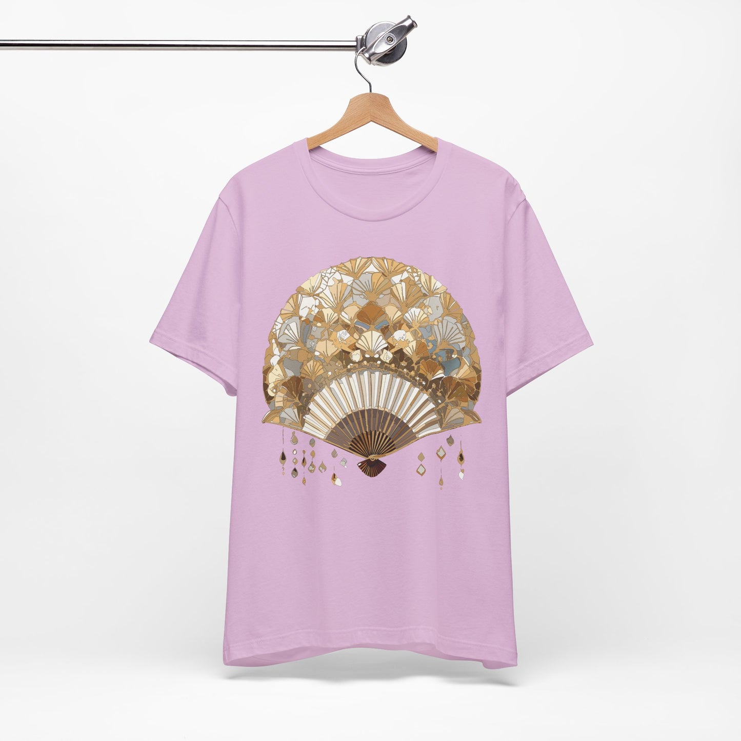 Fan shirt, Shirt with Fan, Tee Shirt with Gold Blower