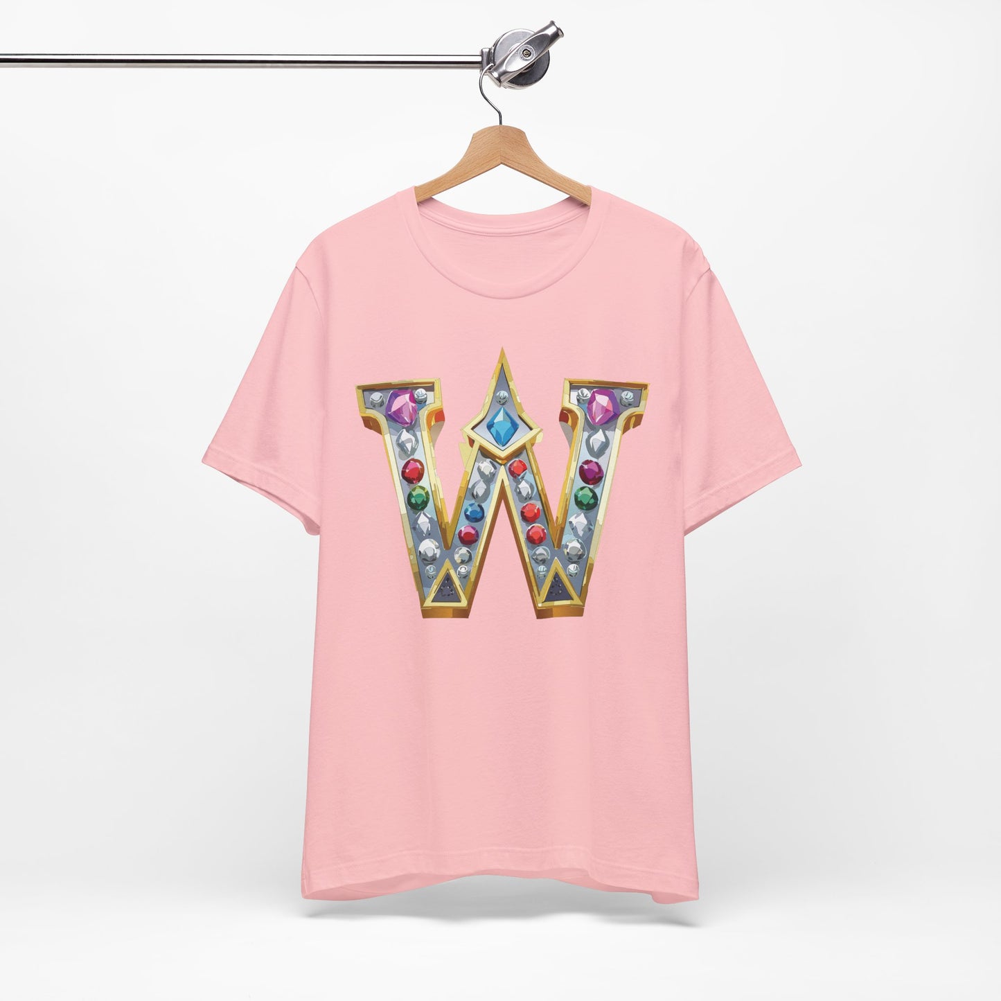 Letter Shirt, Shirt with Letters, Tee Shirt with Gold Letter, Shirt with Antique Letters