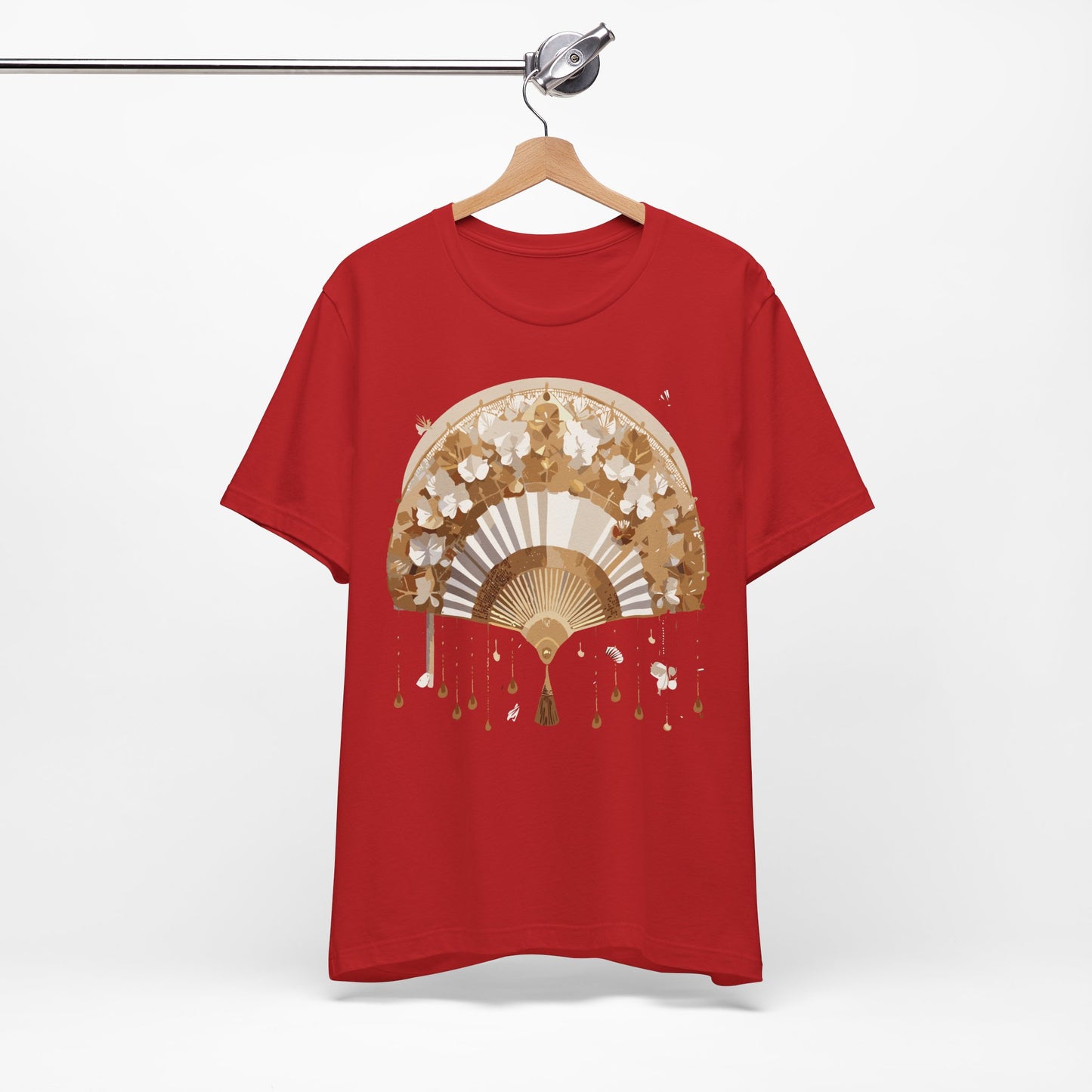 Fan shirt, Shirt with Fan, Tee Shirt with Gold Blower