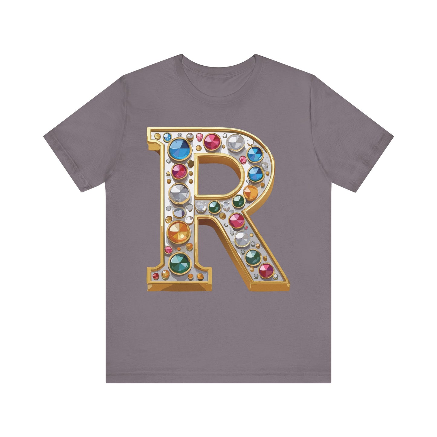 Letter Shirt, Shirt with Letters, Tee Shirt with Gold Letter, Shirt with Antique Letters