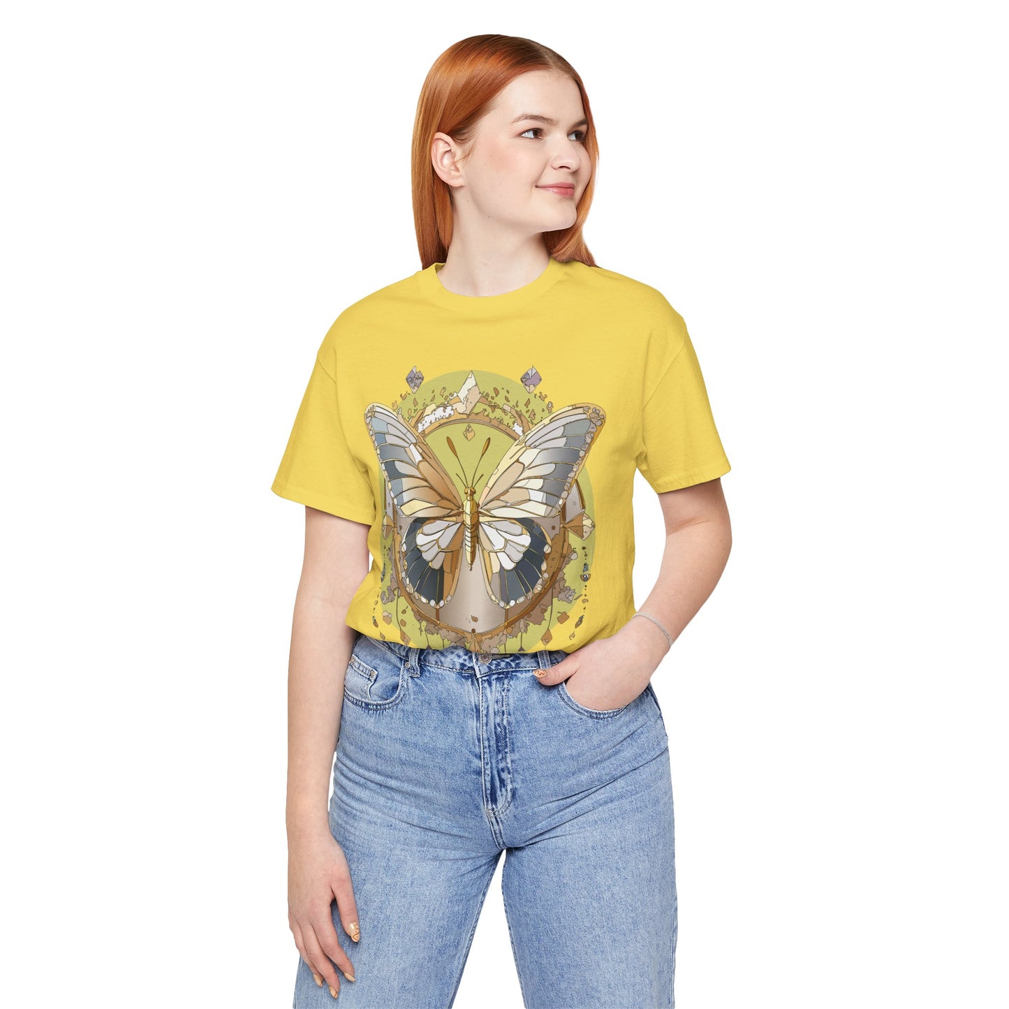 Butterfly Shirt, Shirt with Butterfly, Tee Shirt with Antique Butterfly
