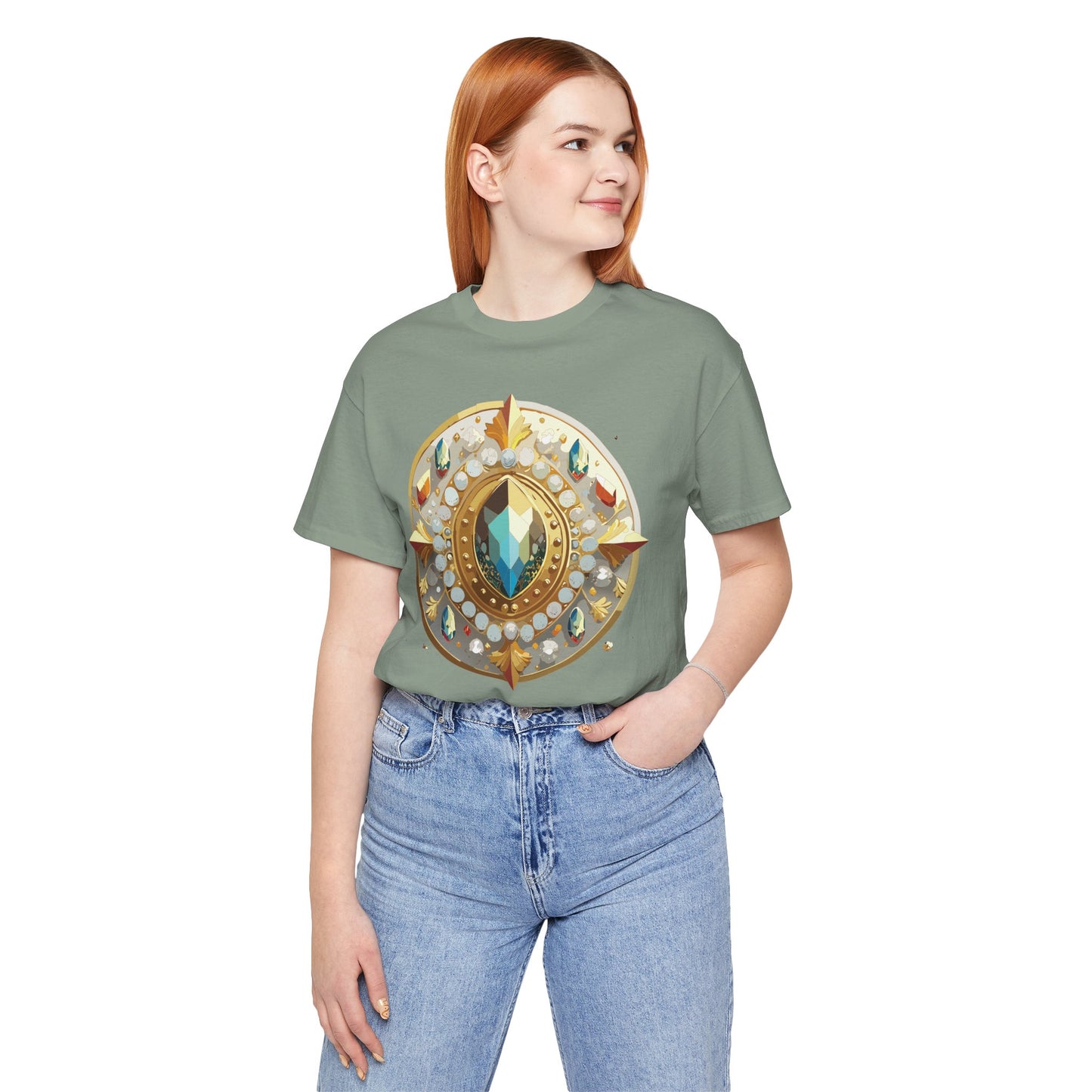 Medallion Shirt, Shirt with Medallion, Tee Shirt with Medal
