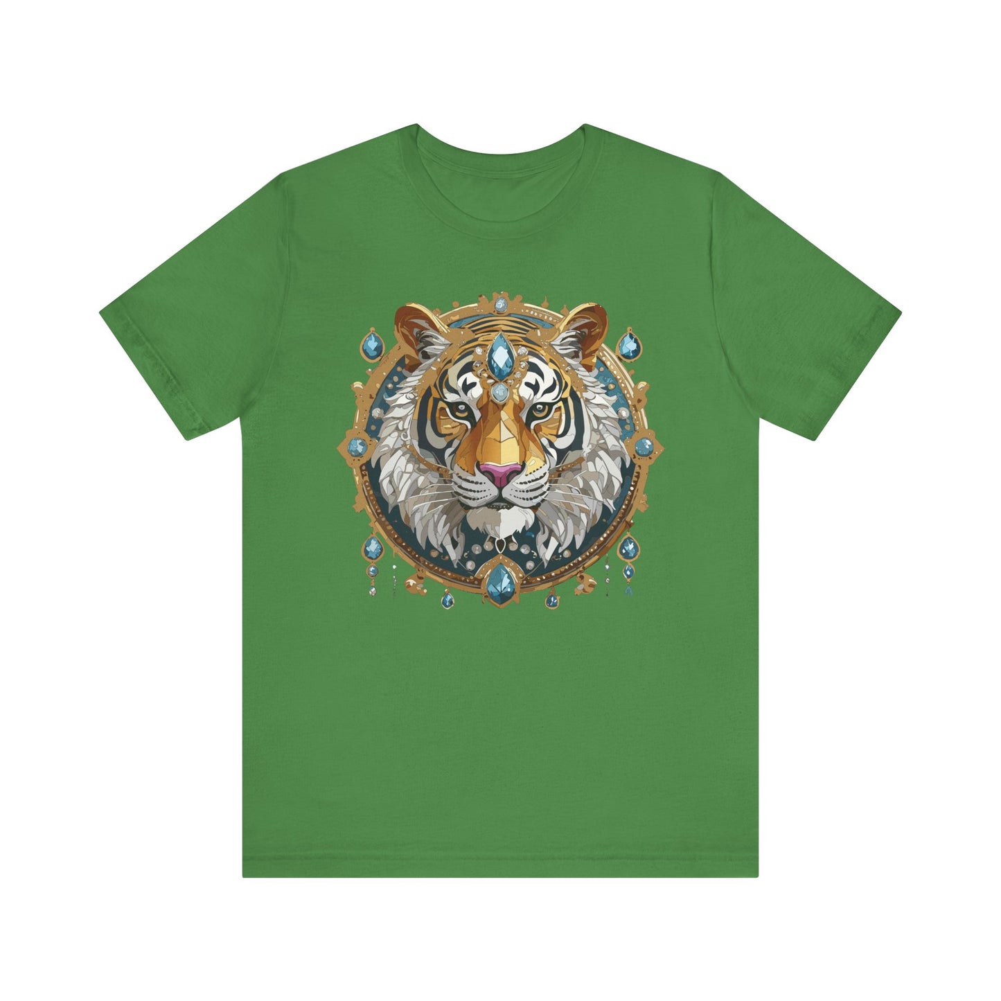 Animal Shirt, Shirt with Animal, Tee Shirt with Gold Animal Medal, Shirt with Antique Animal Medallion