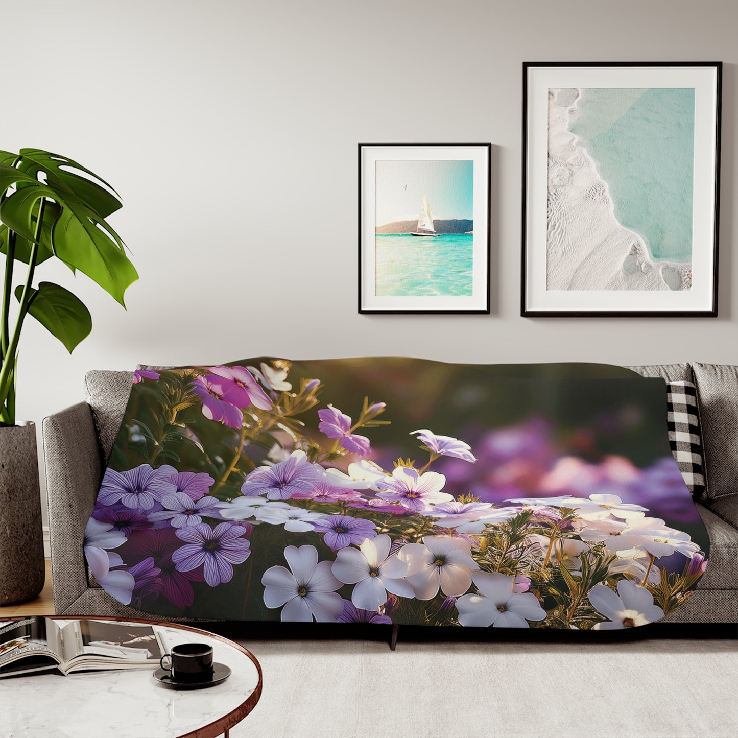 Floral Sherpa Blanket