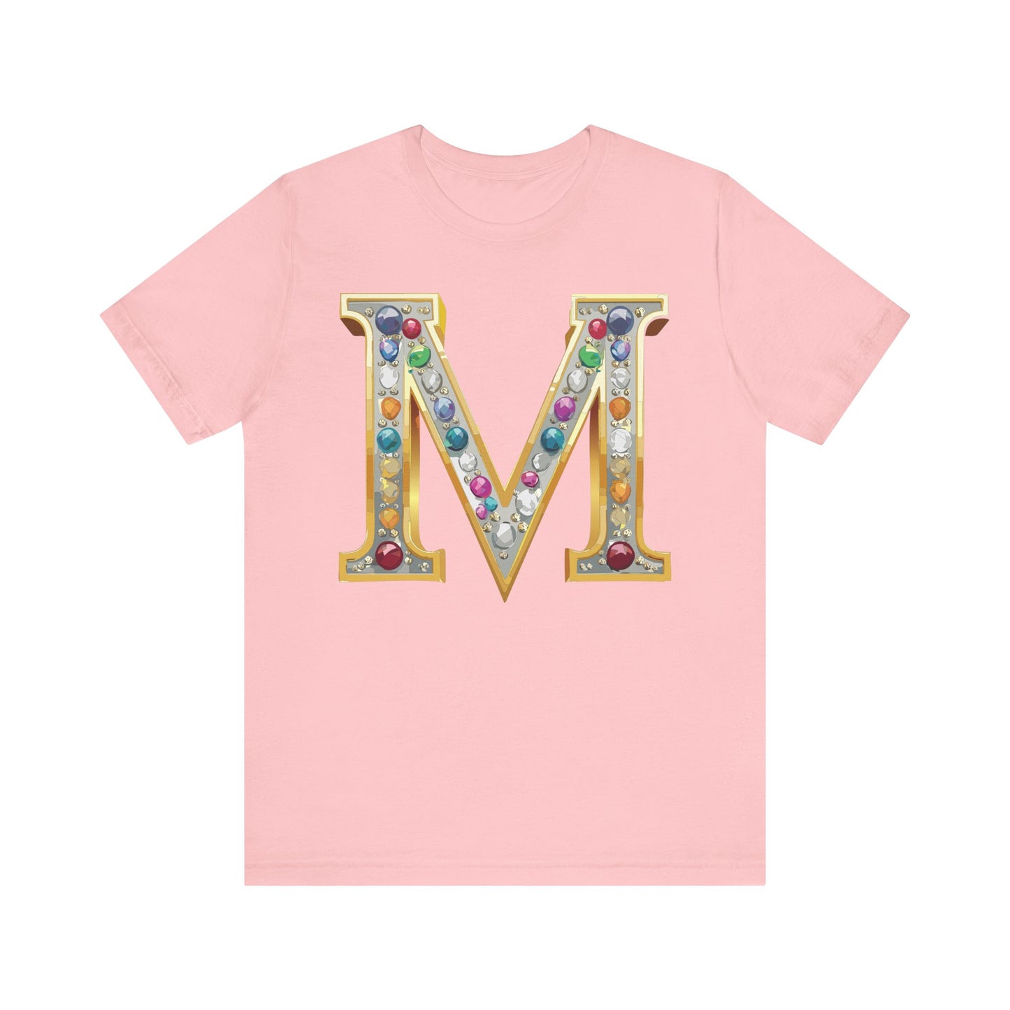 Letter Shirt, Shirt with Letters, Tee Shirt with Gold Letter, Shirt with Antique Letters