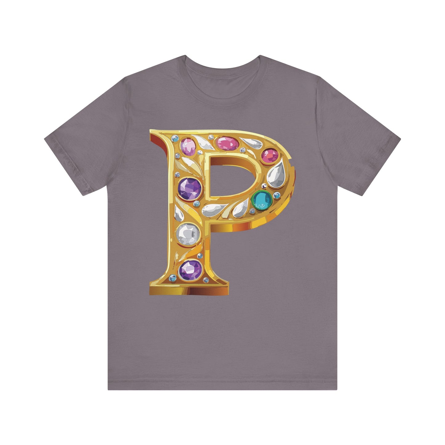 Letter Shirt, Shirt with Letters, Tee Shirt with Gold Letter, Shirt with Antique Letters