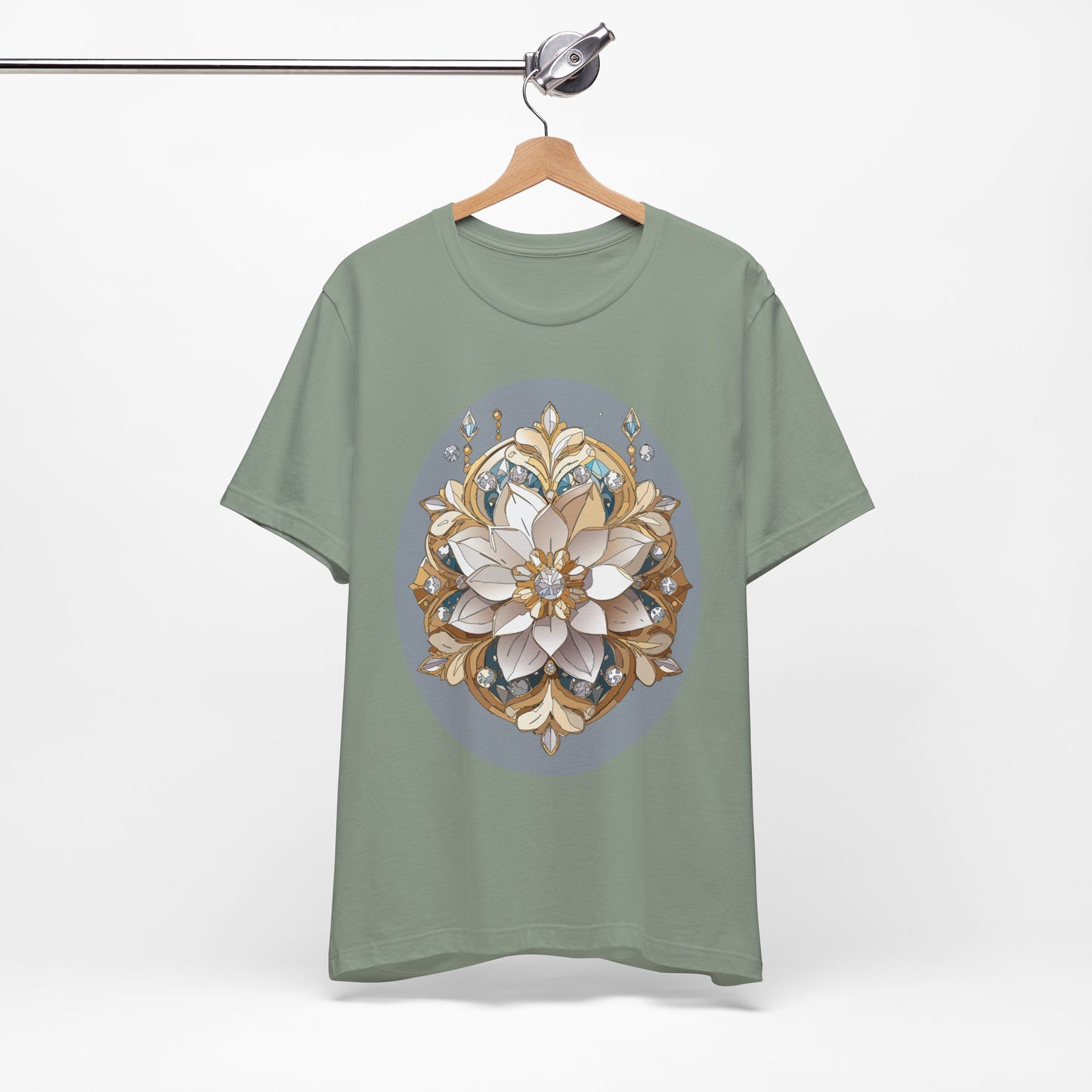 Floral Shirt, Flower Shirt, Tee Shirt with Antique Flower