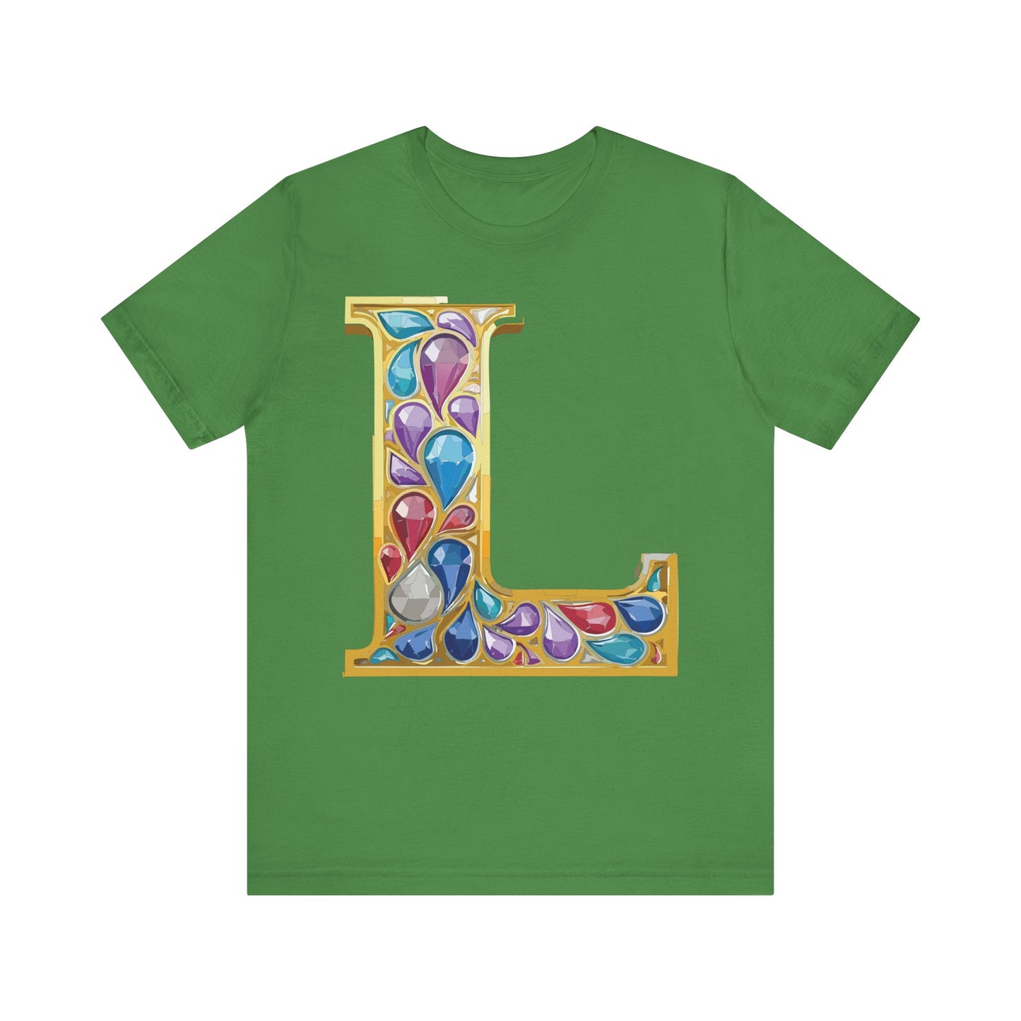 Letter Shirt, Shirt with Letters, Tee Shirt with Gold Letter, Shirt with Antique Letters