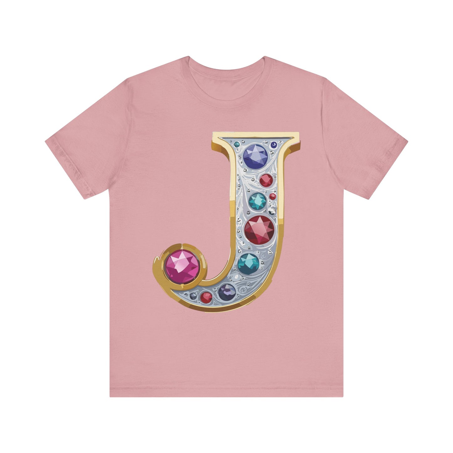 Letter Shirt, Shirt with Letters, Tee Shirt with Gold Letter, Shirt with Antique Letters