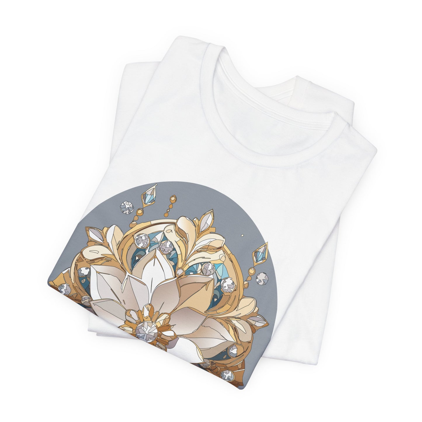 Floral Shirt, Flower Shirt, Tee Shirt with Antique Flower