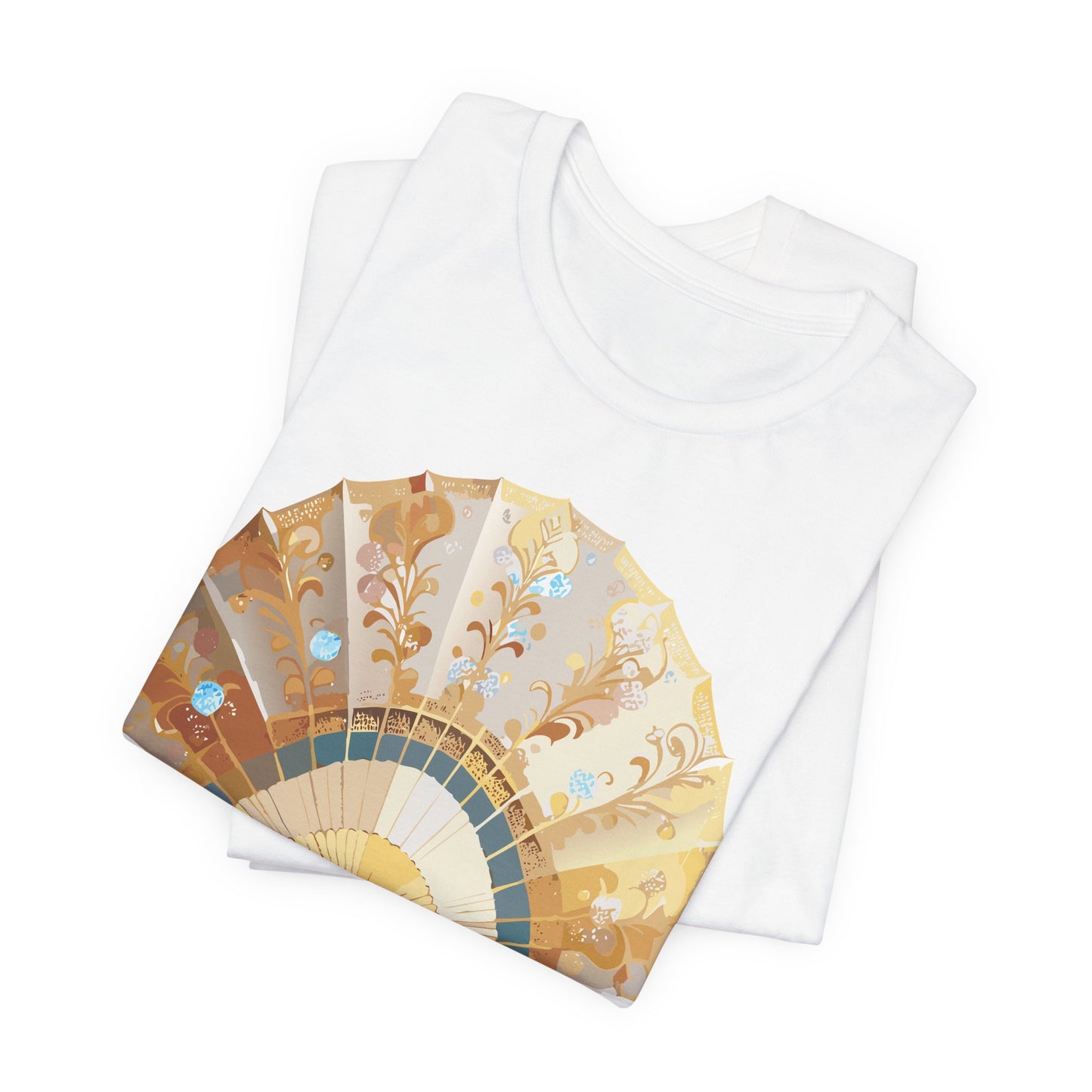 Fan shirt, Shirt with Fan, Tee Shirt with Gold Blower