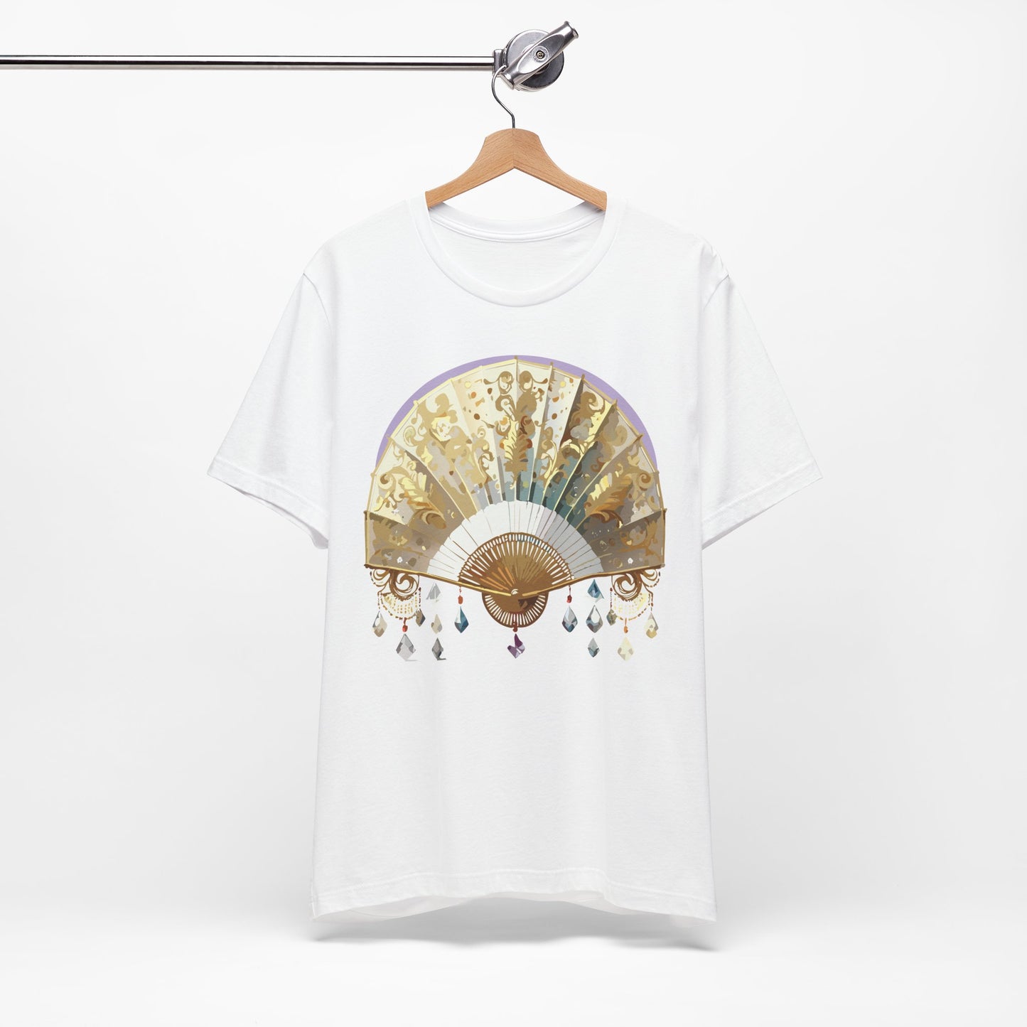 Fan shirt, Shirt with Fan, Tee Shirt with Gold Blower