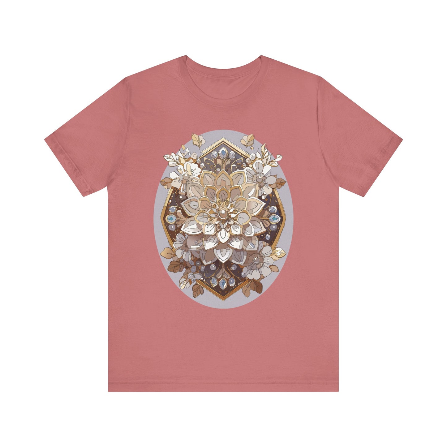 Floral Shirt, Flower Shirt, Tee Shirt with Antique Flower