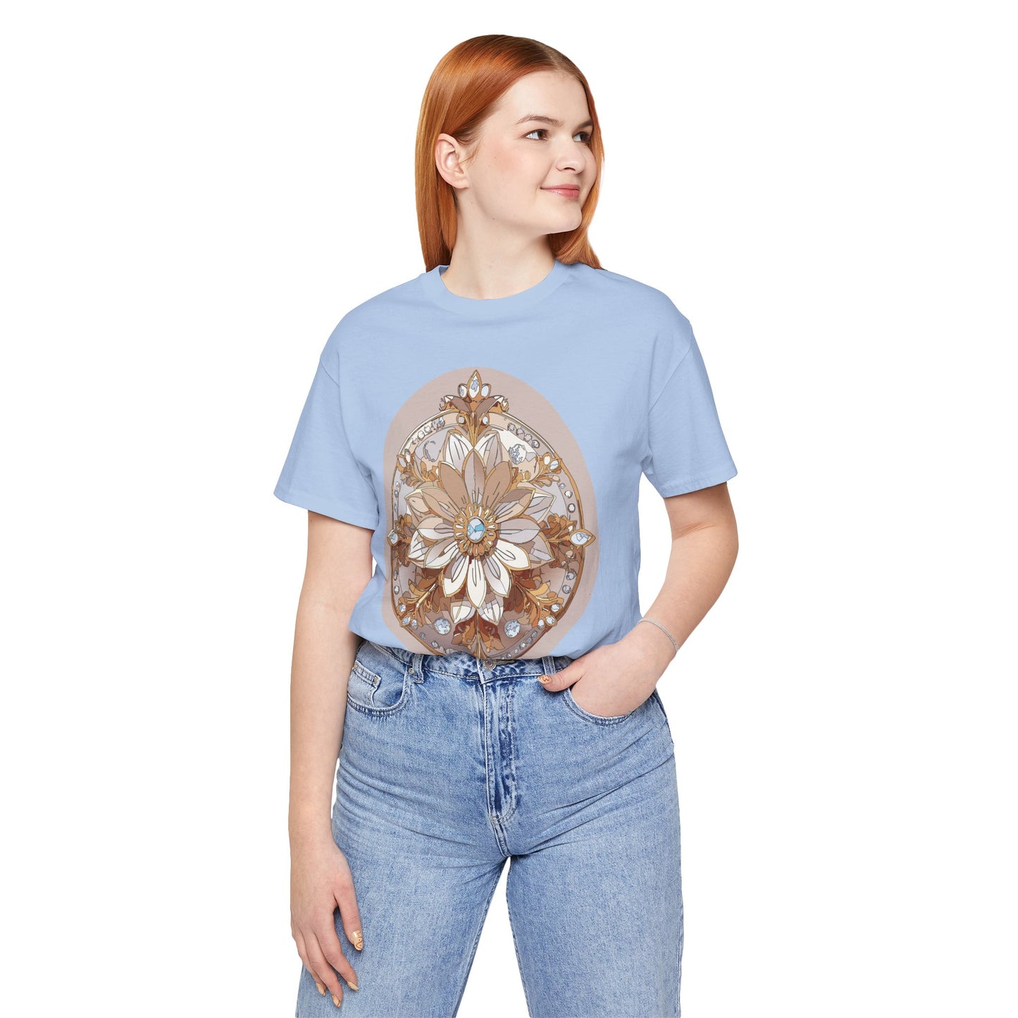 Floral Shirt, Flower Shirt, Tee Shirt with Antique Flower