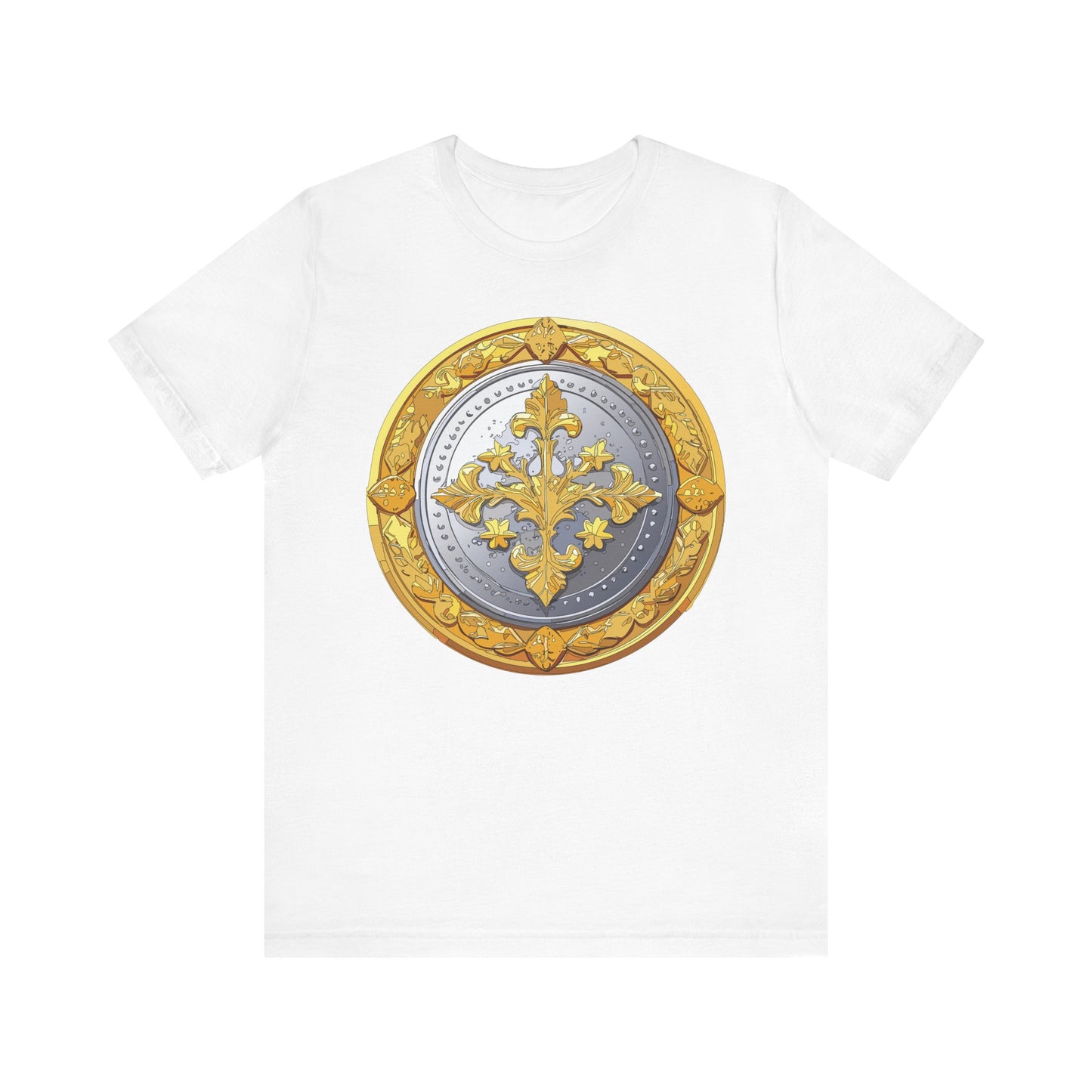 Coin Shirt, Shirt with Coin, Tee Shirt with Gold Coin, Shirt with Antique Coin