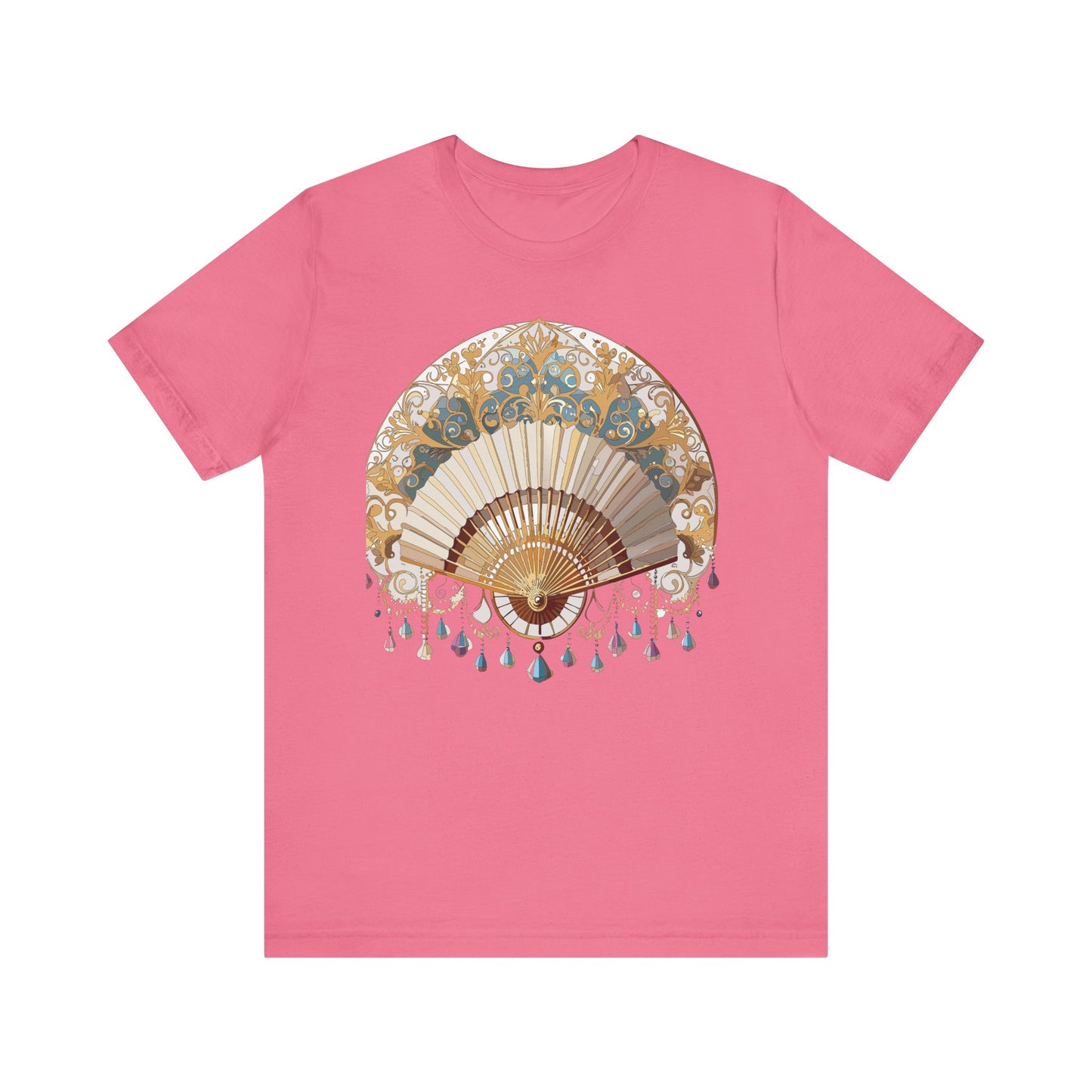 Fan shirt, Shirt with Fan, Tee Shirt with Gold Blower
