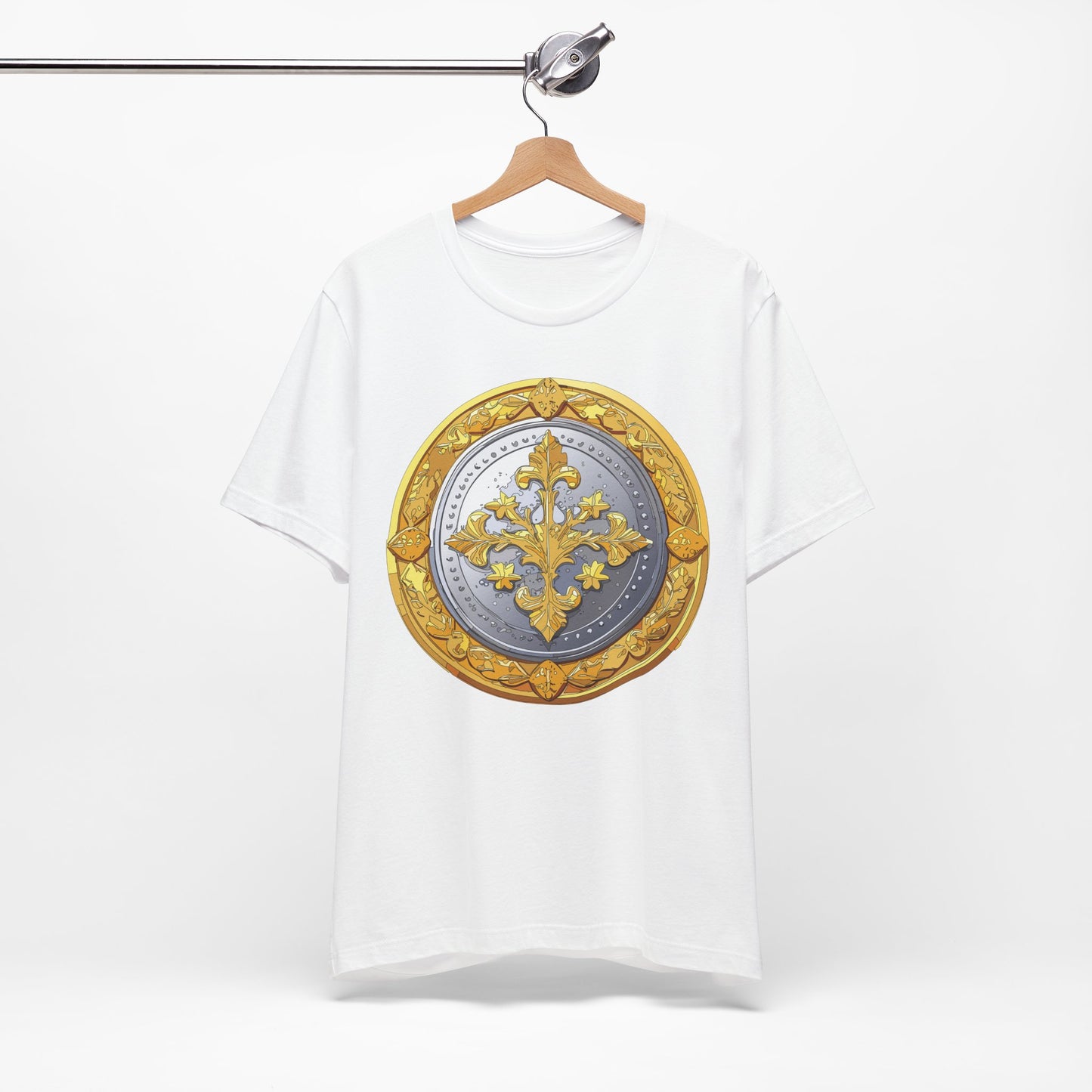 Coin Shirt, Shirt with Coin, Tee Shirt with Gold Coin, Shirt with Antique Coin