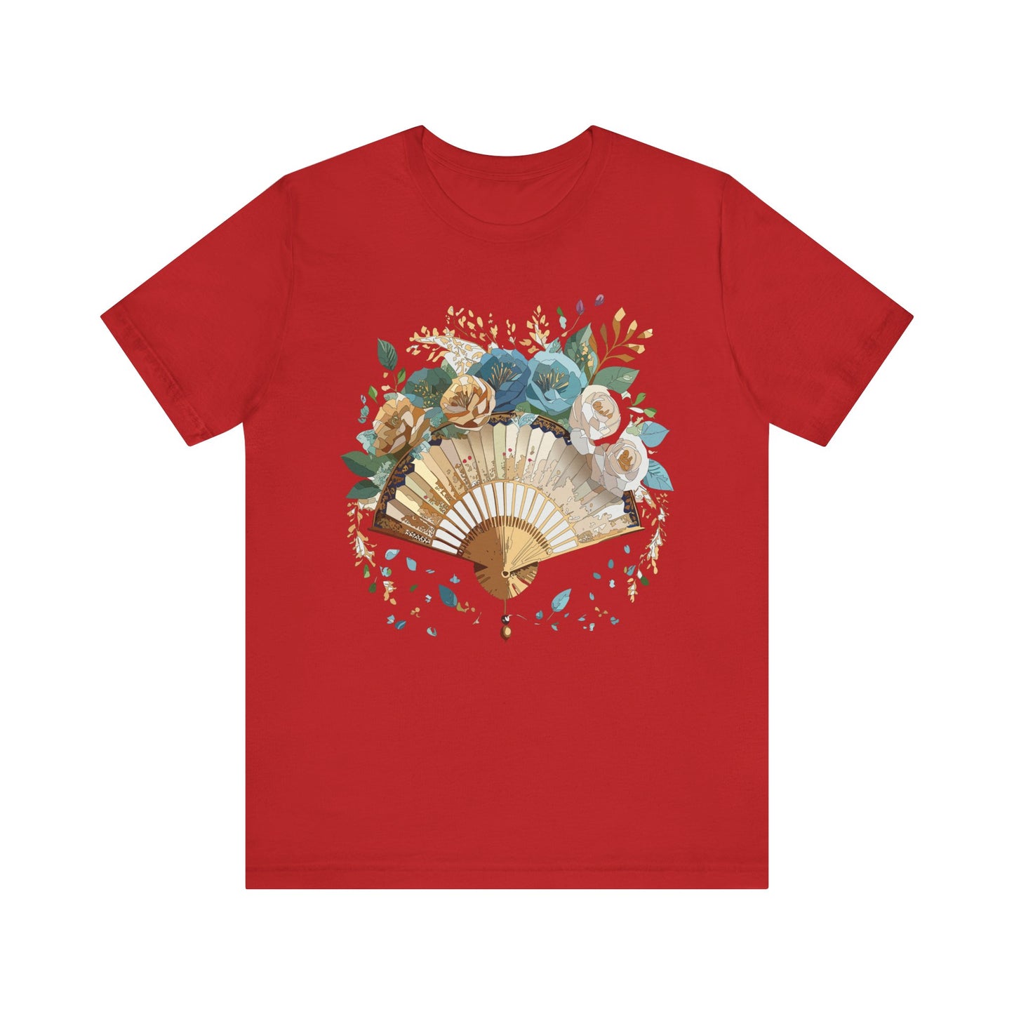 Fan shirt, Shirt with Fan, Tee Shirt with Gold Blower