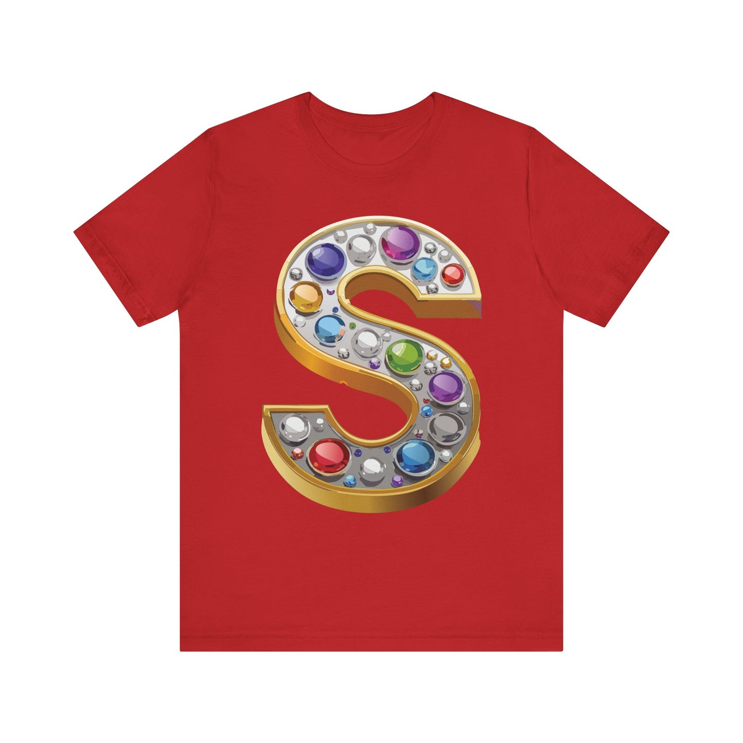Letter Shirt, Shirt with Letters, Tee Shirt with Gold Letter, Shirt with Antique Letters