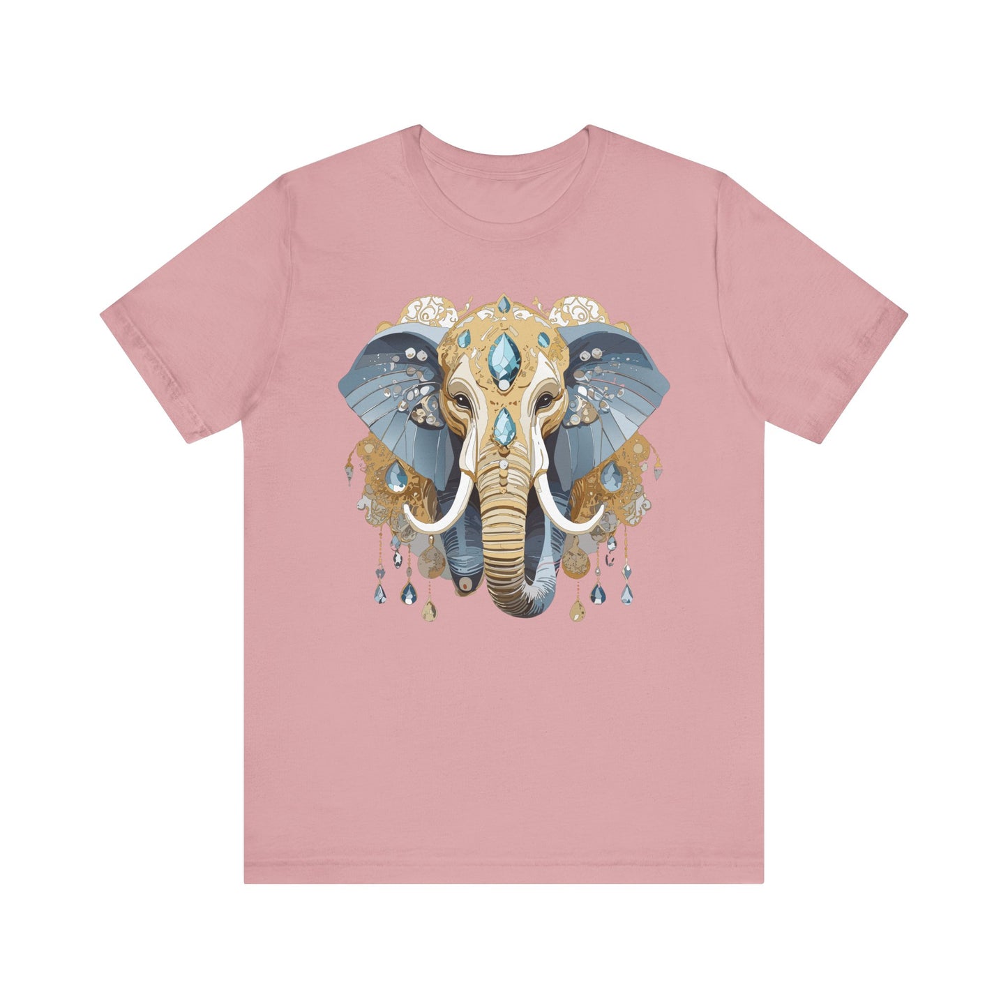 Animal Shirt, Shirt with Animal, Tee Shirt with Gold Animal Medal, Shirt with Antique Animal Medallion