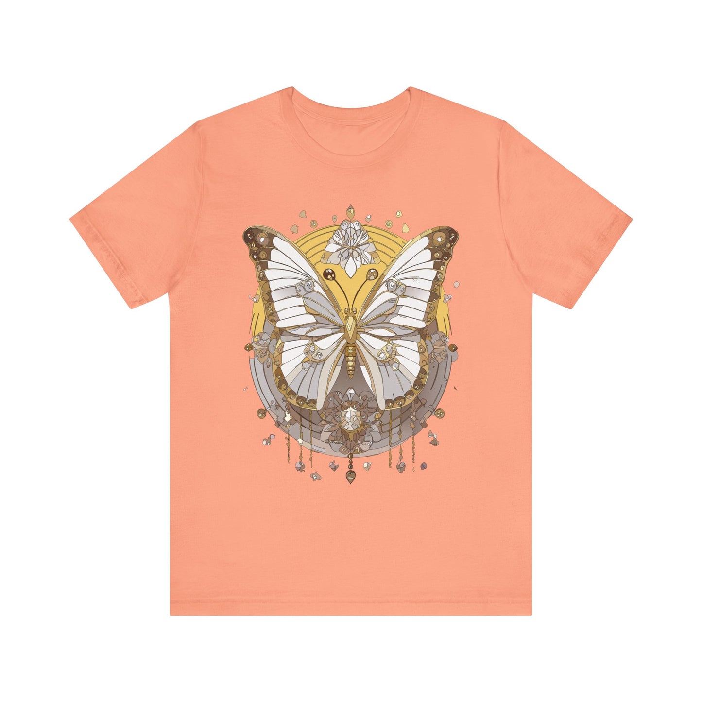 Butterfly Shirt, Shirt with Butterfly, Tee Shirt with Antique Butterfly