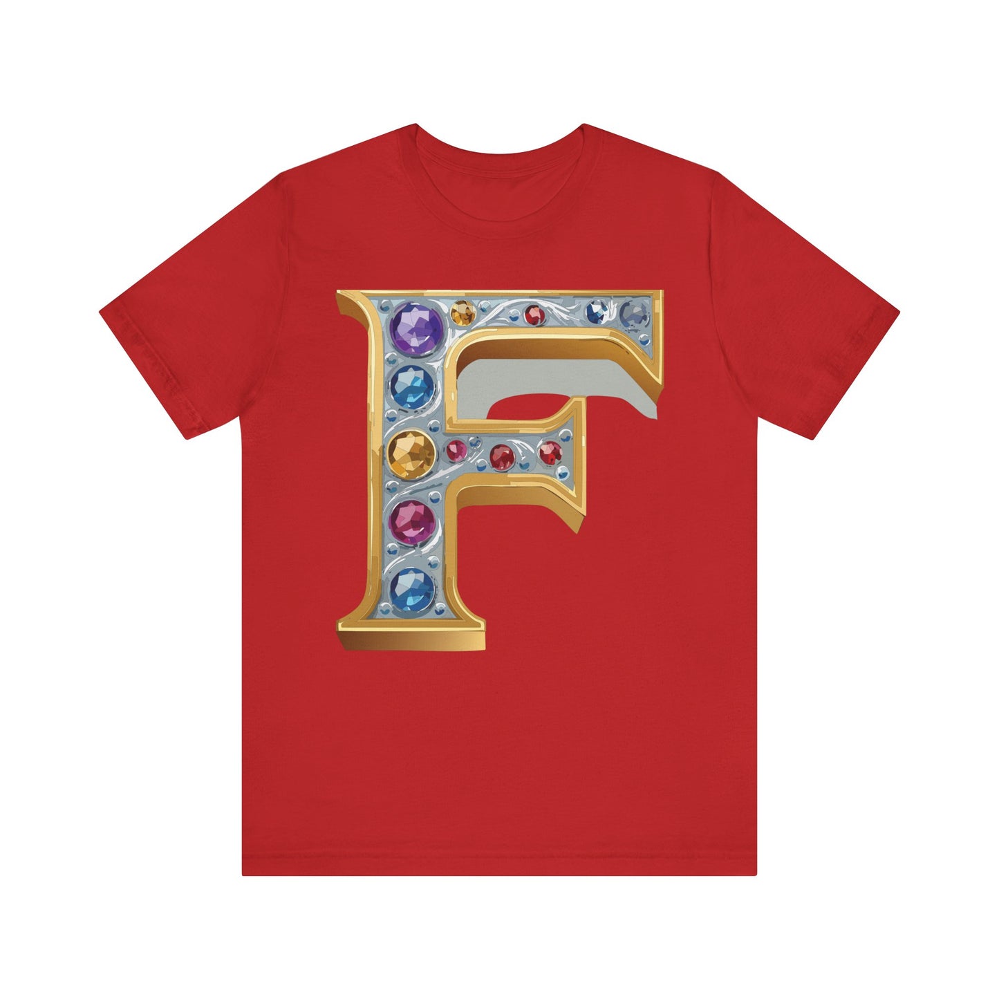 Letter Shirt, Shirt with Letters, Tee Shirt with Gold Letter, Shirt with Antique Letters