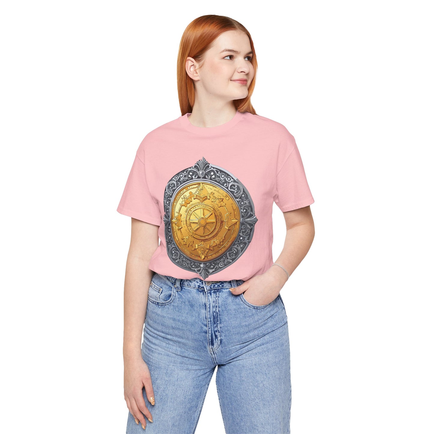 Coin Shirt, Shirt with Coin, Tee Shirt with Gold Coin, Shirt with Antique Coin