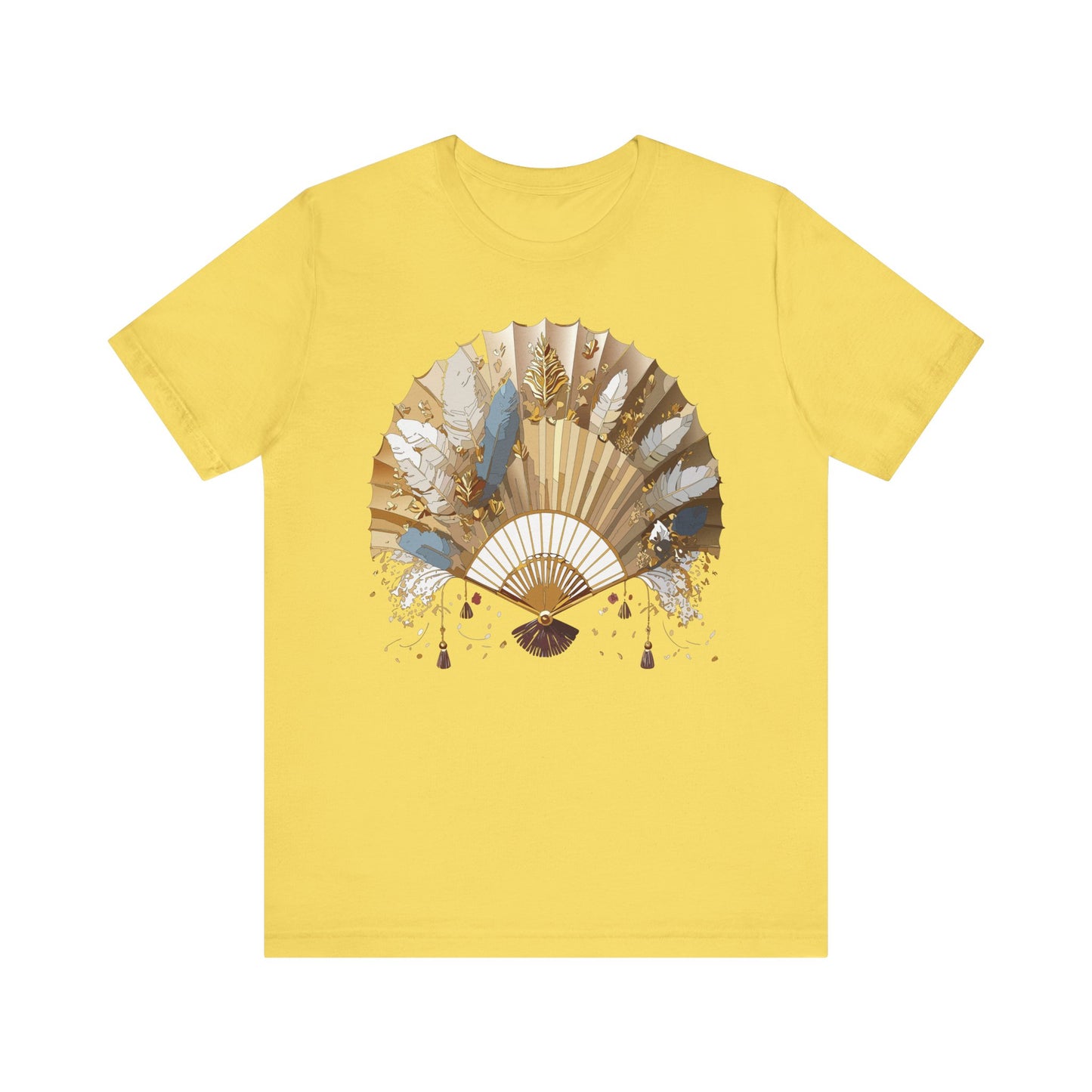 Fan shirt, Shirt with Fan, Tee Shirt with Gold Blower