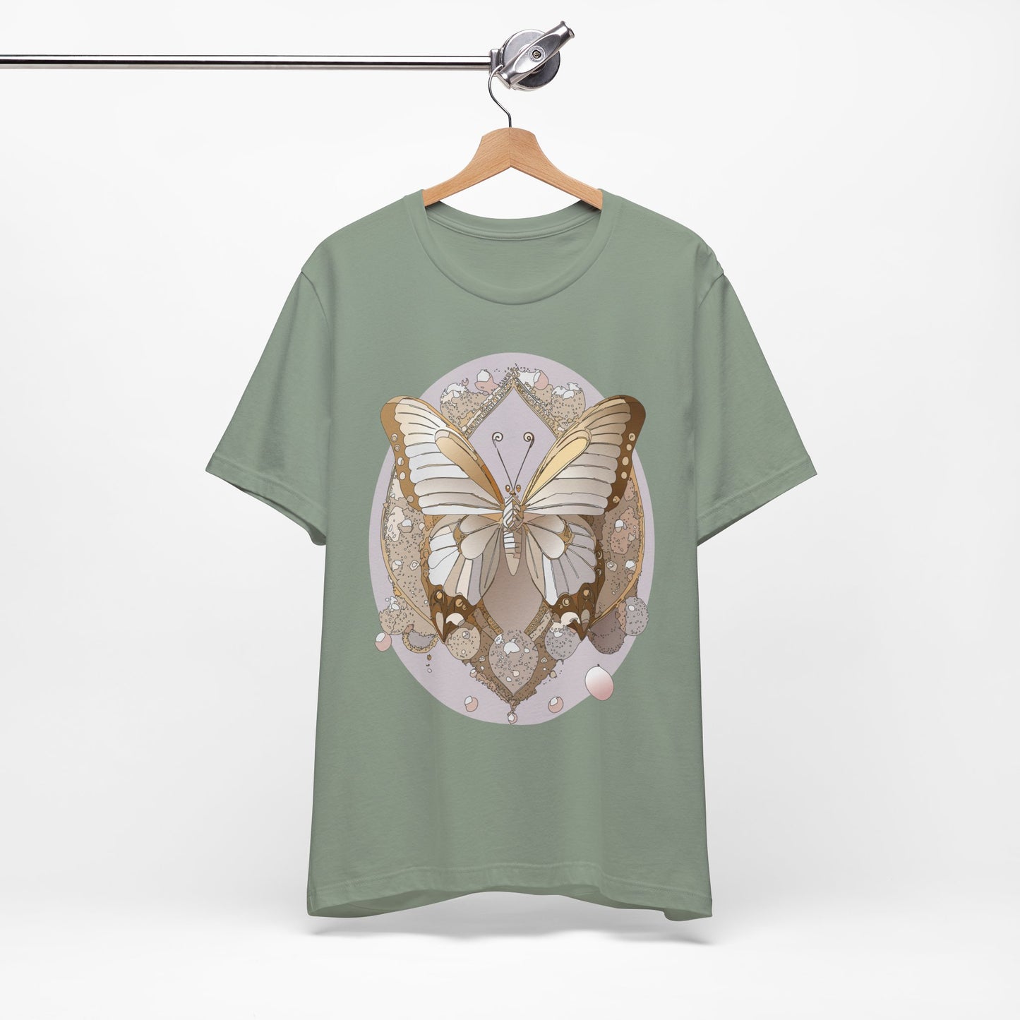 Butterfly Shirt, Shirt with Butterfly, Tee Shirt with Antique Butterfly