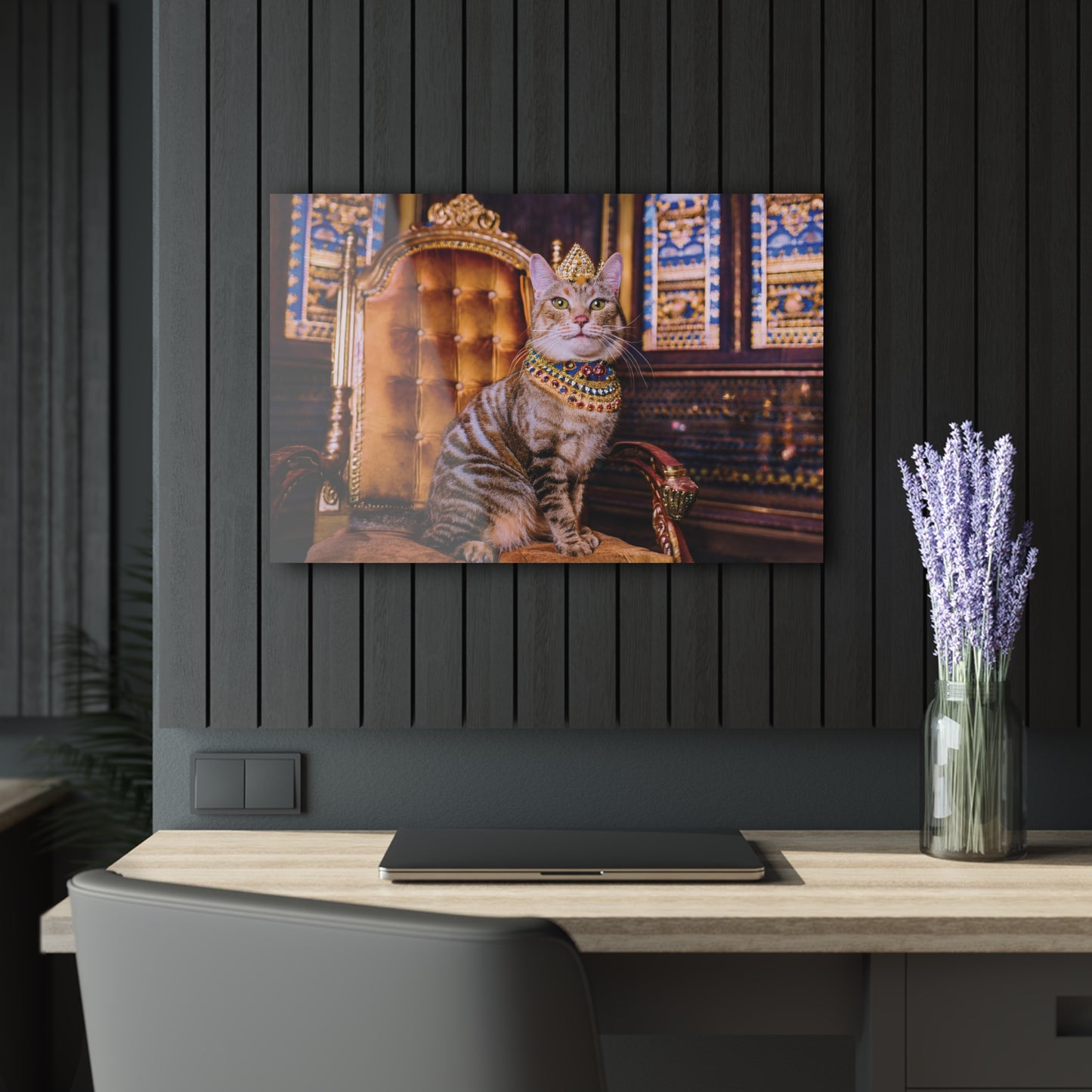 Crown Cat Wall Decor, Wall Art Decor with Animals 6