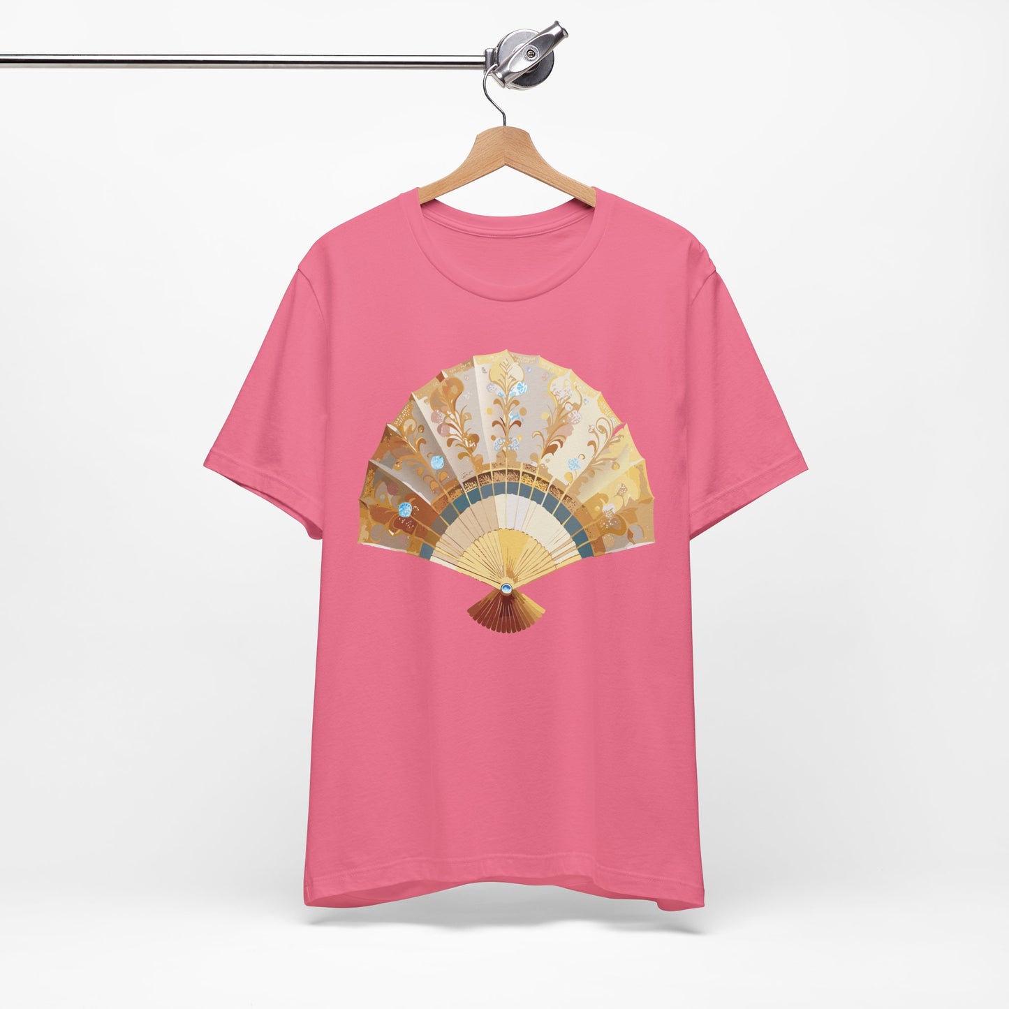 Fan shirt, Shirt with Fan, Tee Shirt with Gold Blower