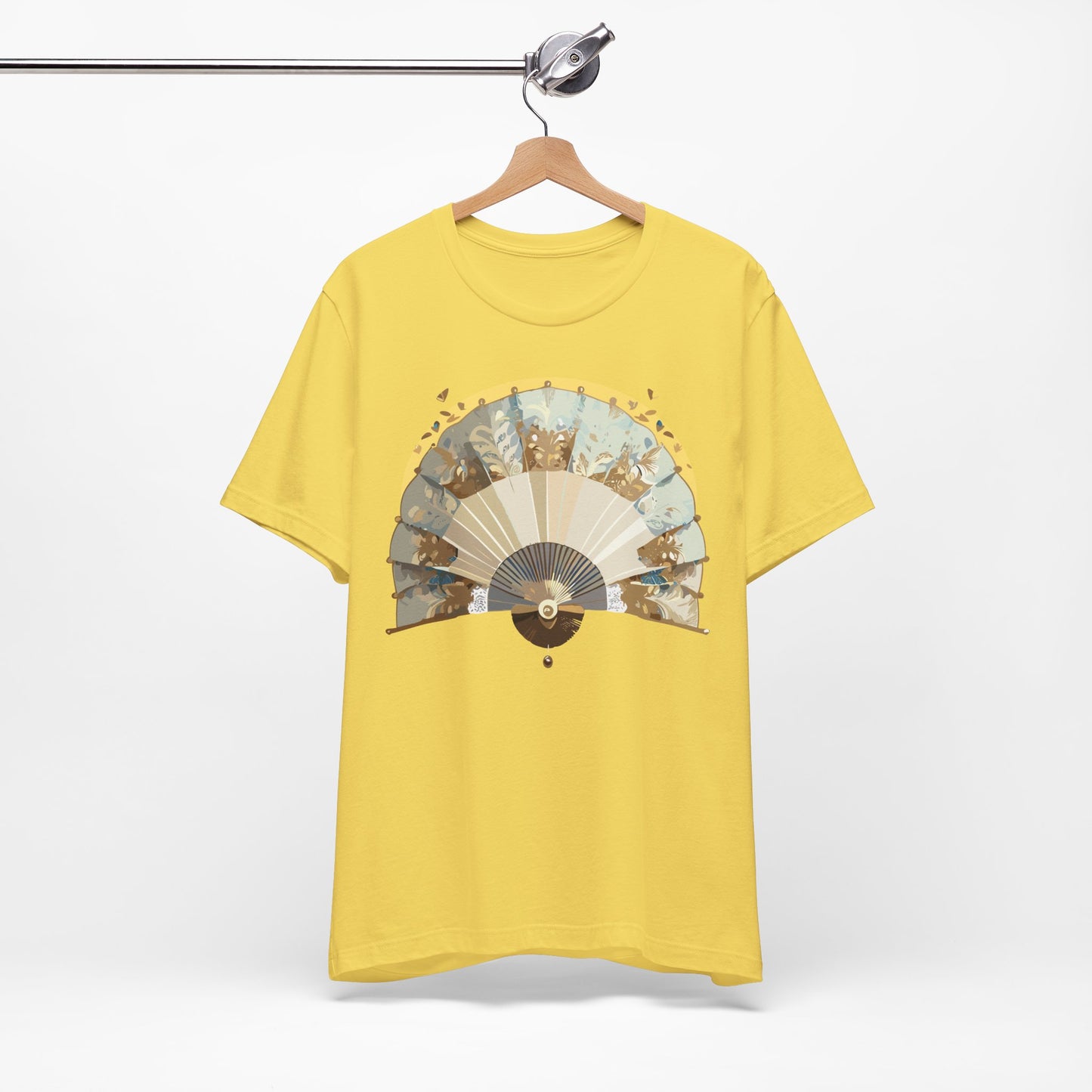 Fan shirt, Shirt with Fan, Tee Shirt with Gold Blower