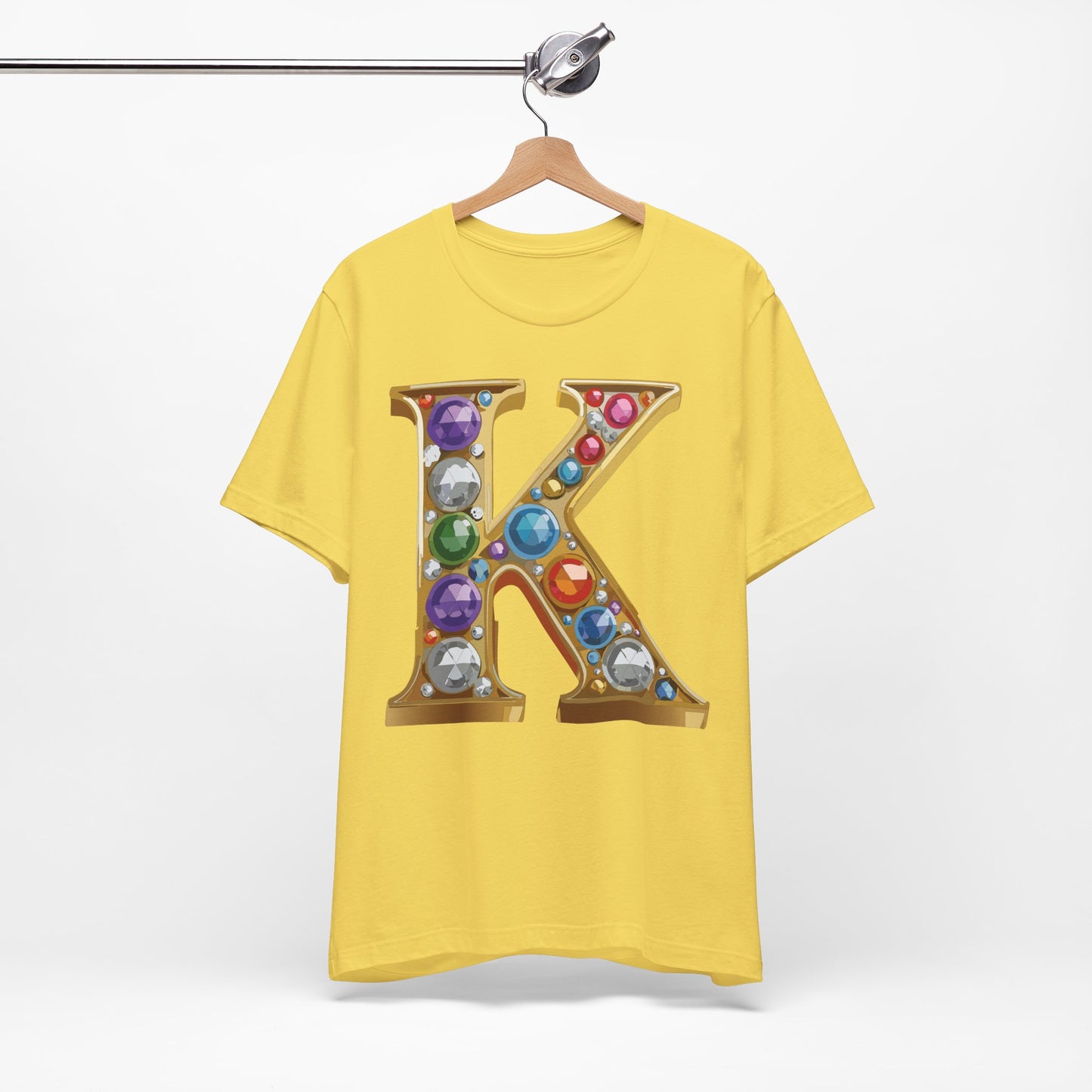 Letter Shirt, Shirt with Letters, Tee Shirt with Gold Letter, Shirt with Antique Letters