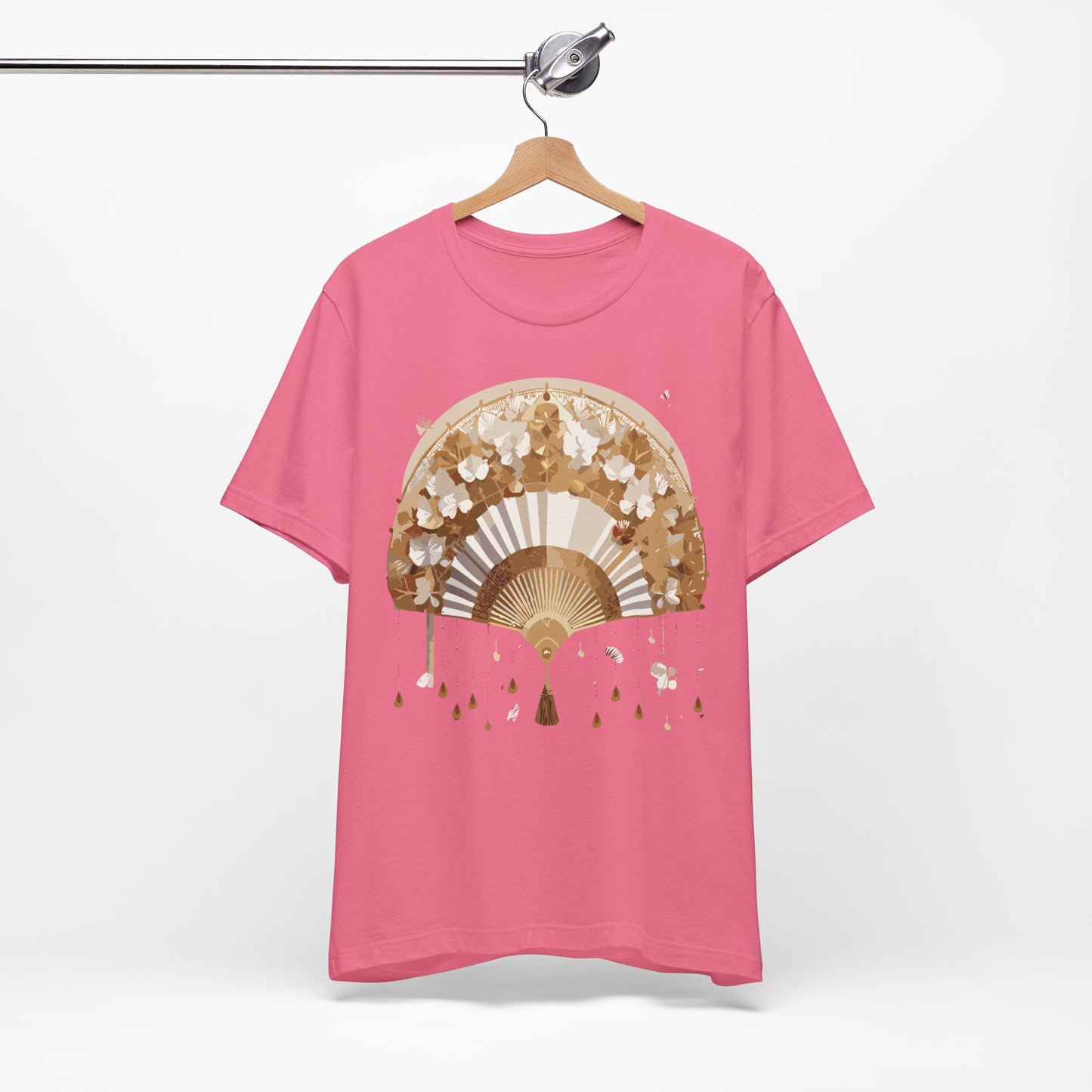 Fan shirt, Shirt with Fan, Tee Shirt with Gold Blower