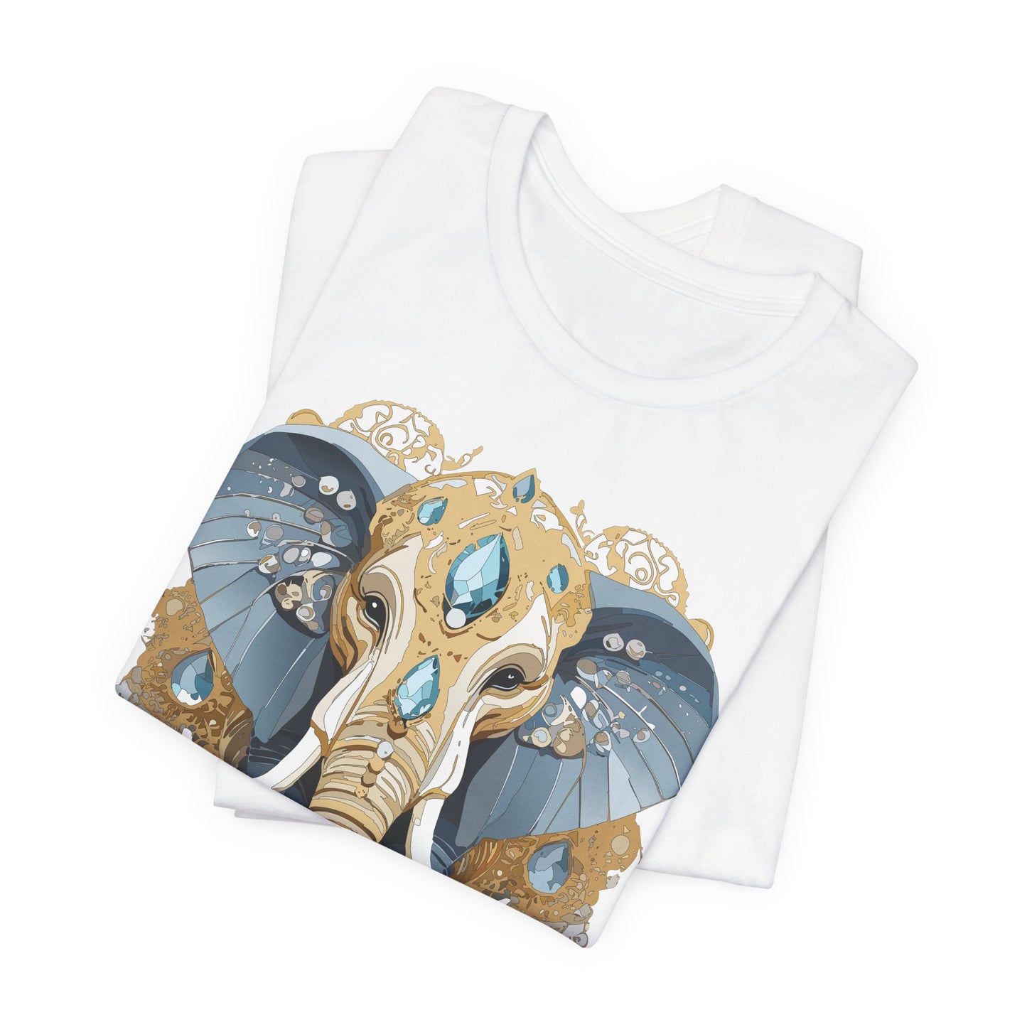 Animal Shirt, Shirt with Animal, Tee Shirt with Gold Animal Medal, Shirt with Antique Animal Medallion
