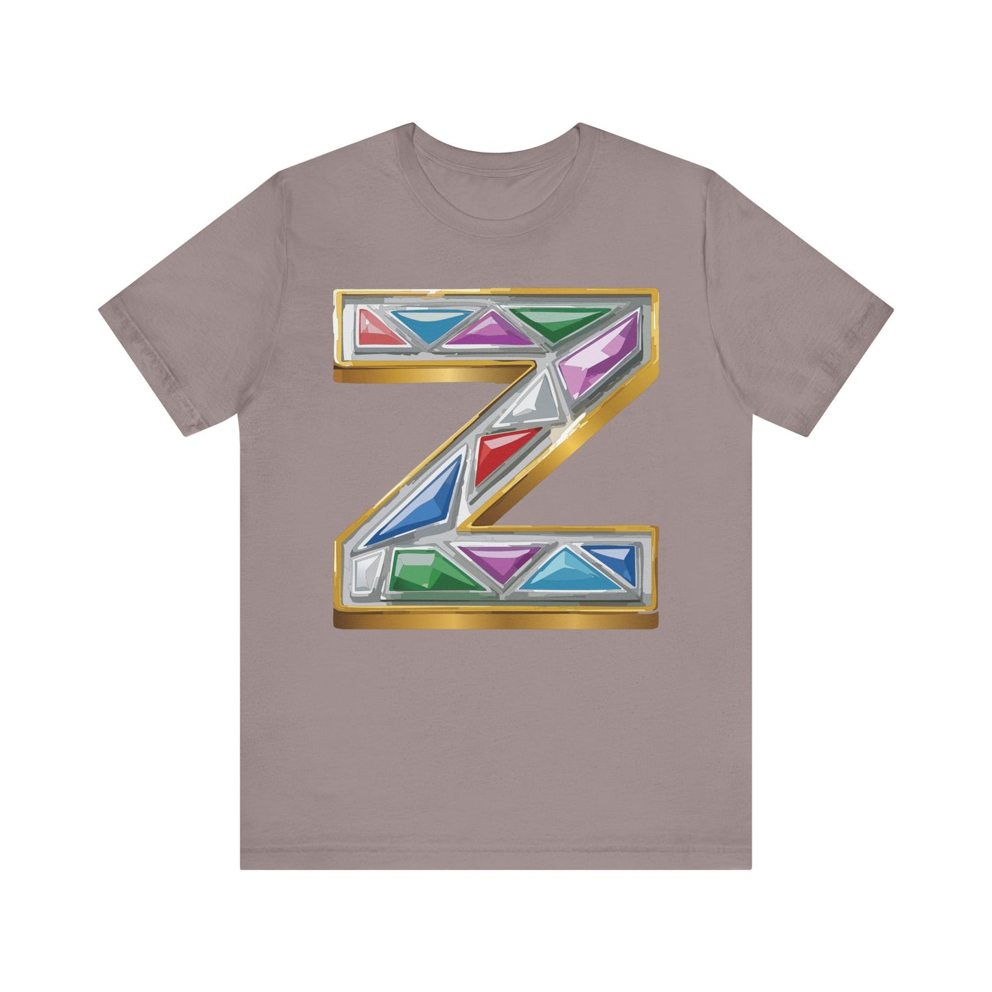 Letter Shirt, Shirt with Letters, Tee Shirt with Gold Letter, Shirt with Antique Letters