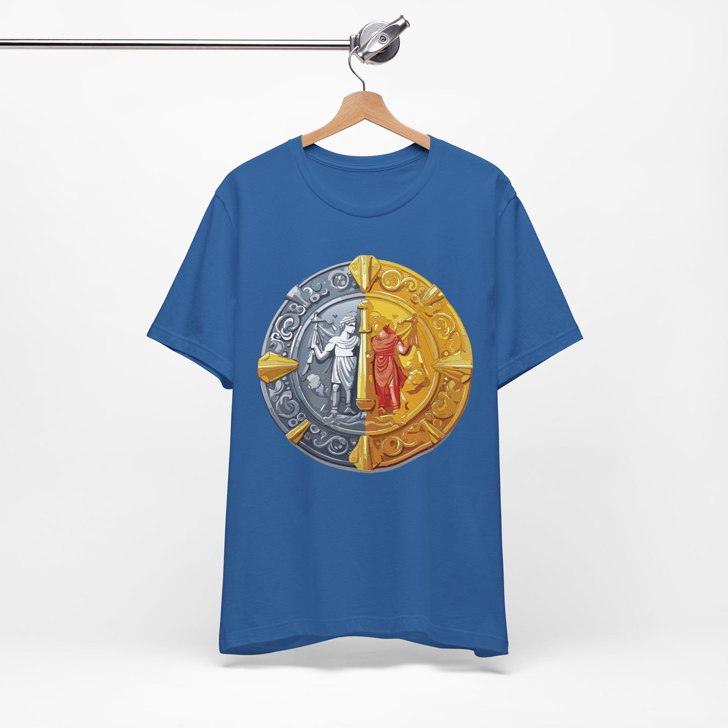 Coin Shirt, Shirt with Coin, Tee Shirt with Gold Coin, Shirt with Antique Coin