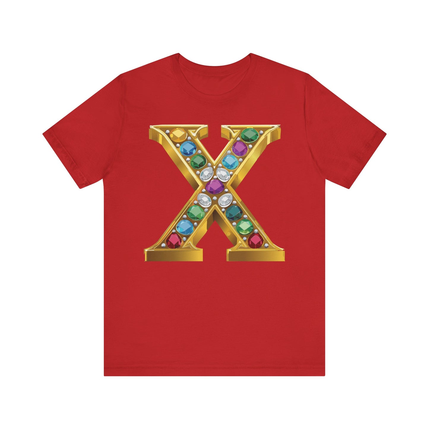 Letter Shirt, Shirt with Letters, Tee Shirt with Gold Letter, Shirt with Antique Letters